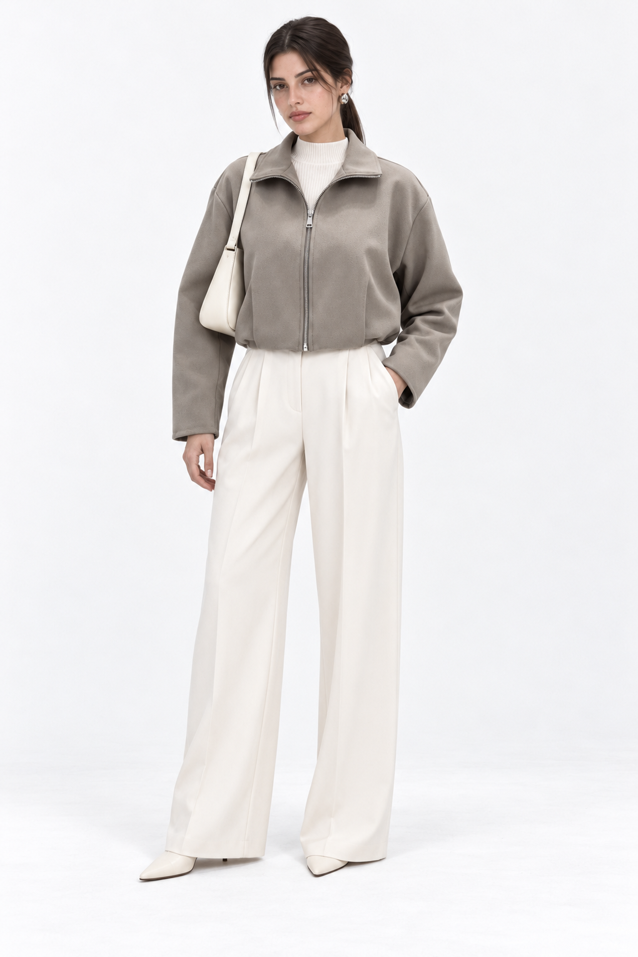MIXRAY Women's Tailored Blazer 4