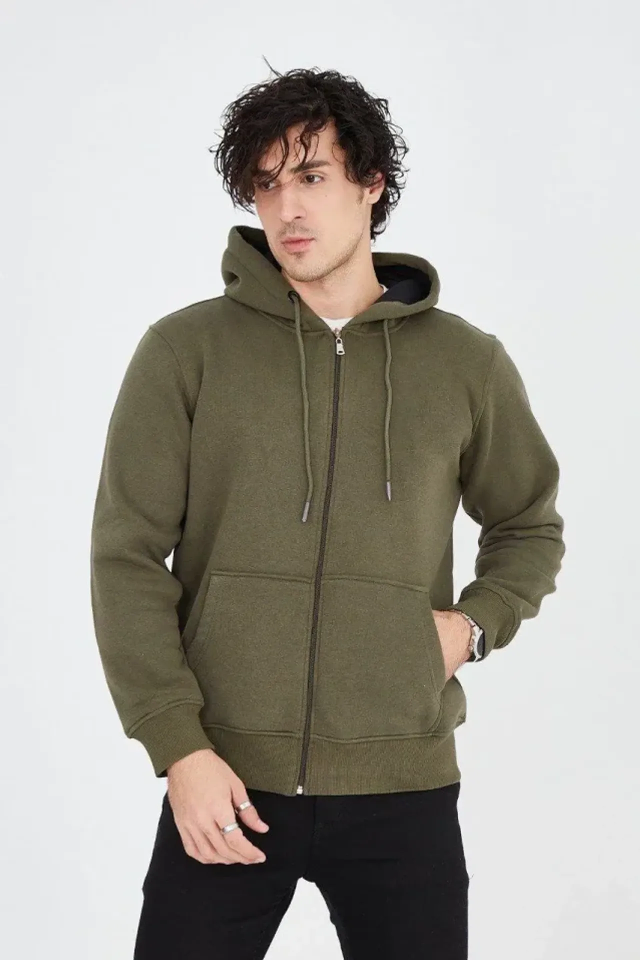JANES Hooded Zipper Cardigan with Pocket 3