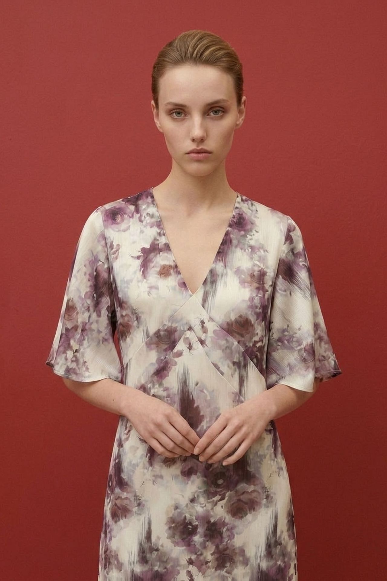 MY FASHION Abstract Print Midi Dress 2