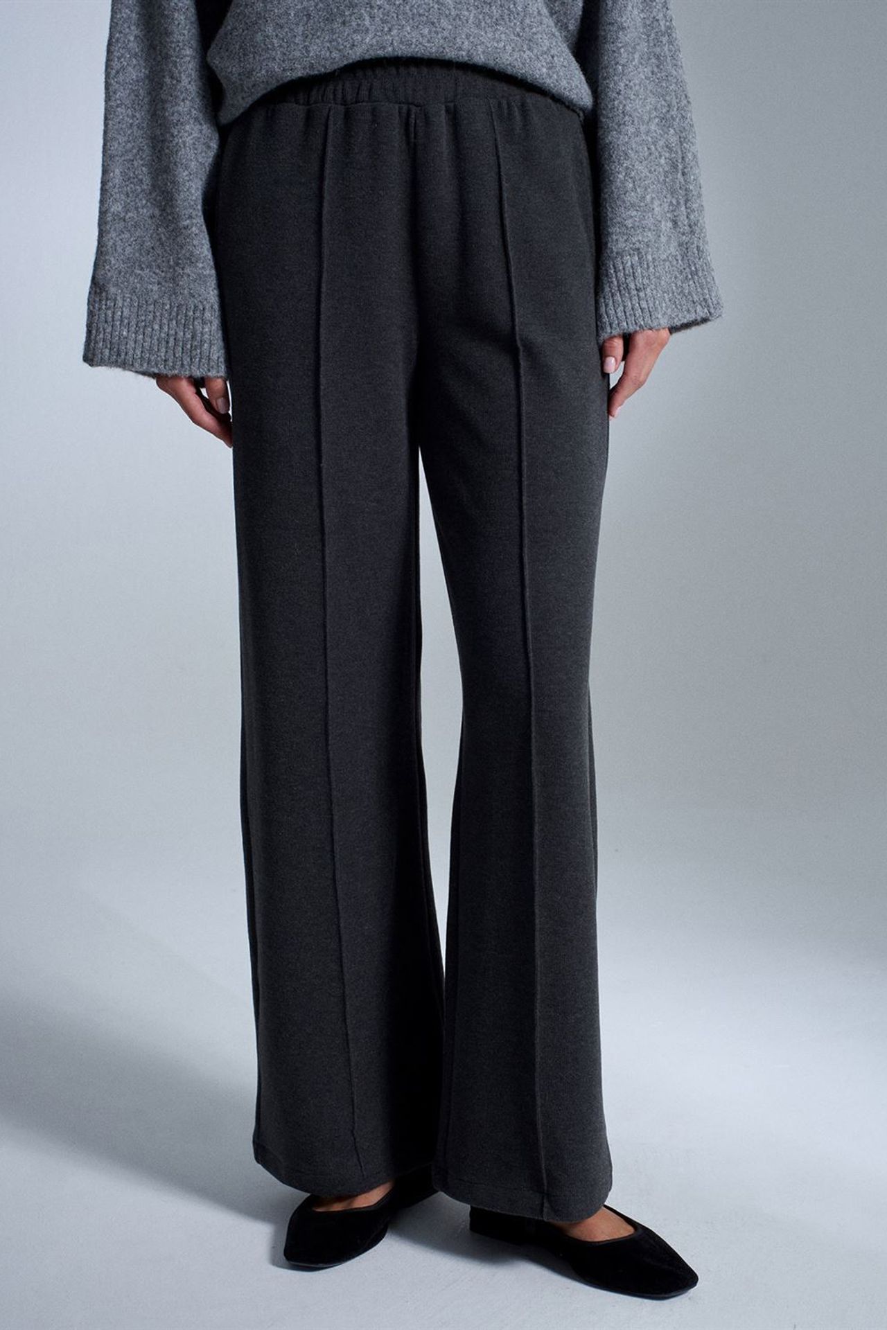 DILVIN Women's Wide-Leg Pull-On Trousers