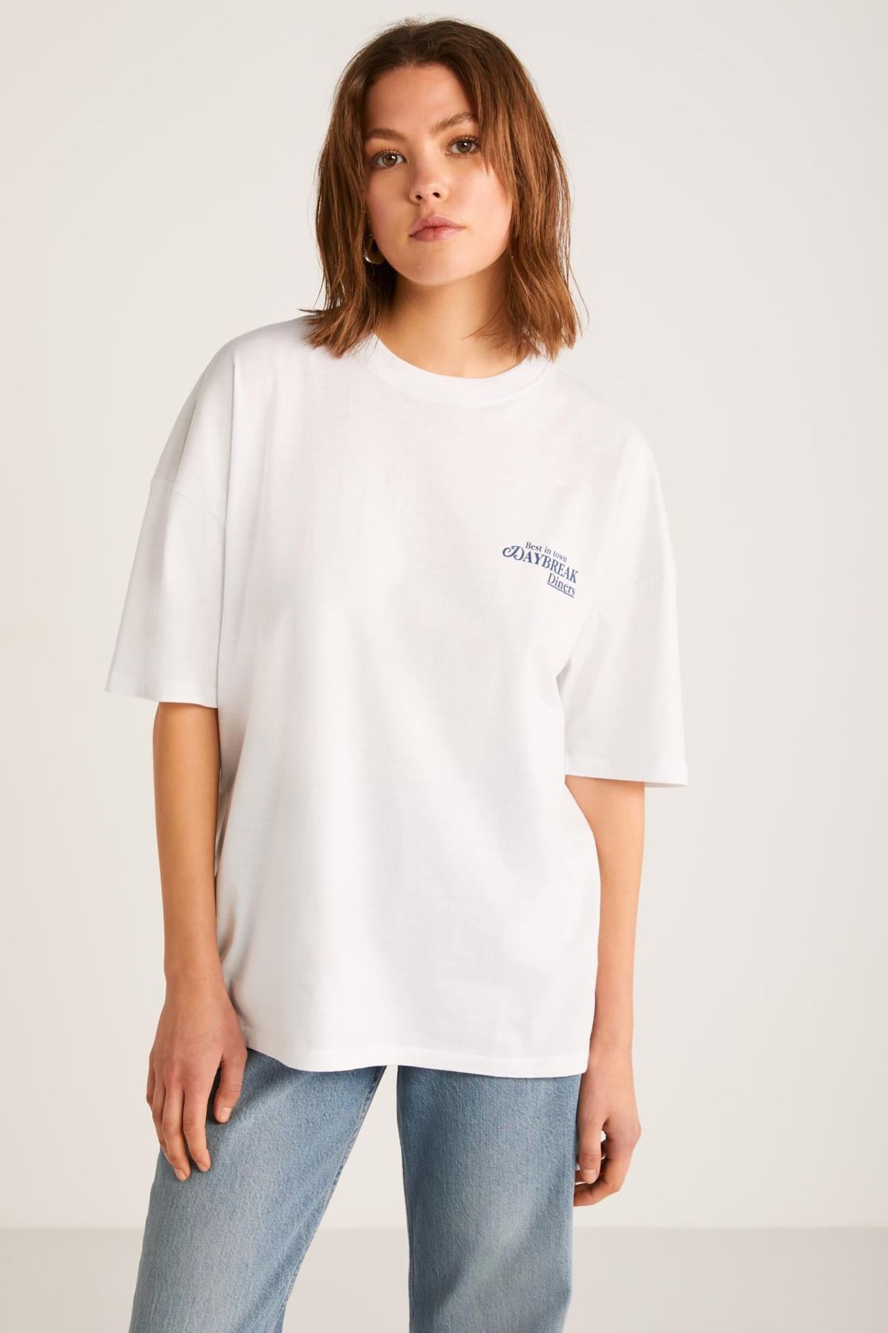 GRIMELANGE Oversized Crew Neck T-Shirt 1