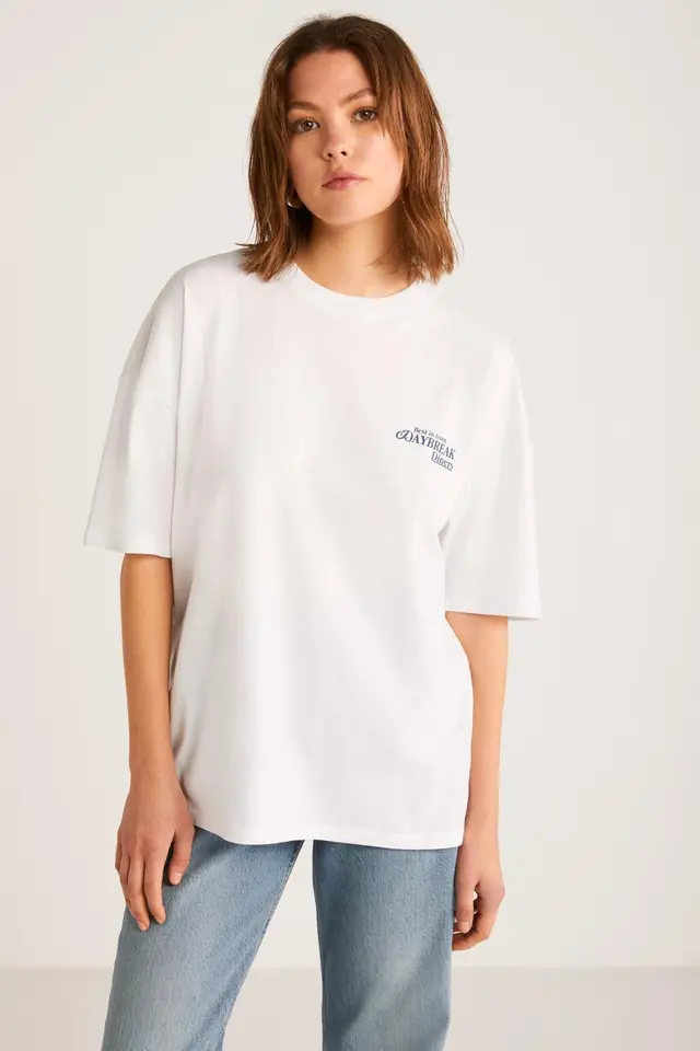 GRIMELANGE Oversized Crew Neck T-Shirt