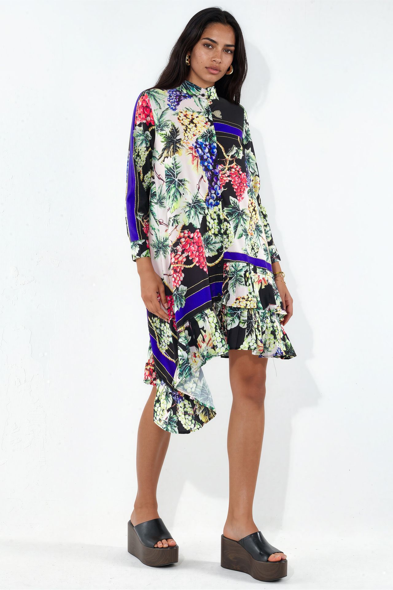 MSN Floral Chiffon Mini Dress 3