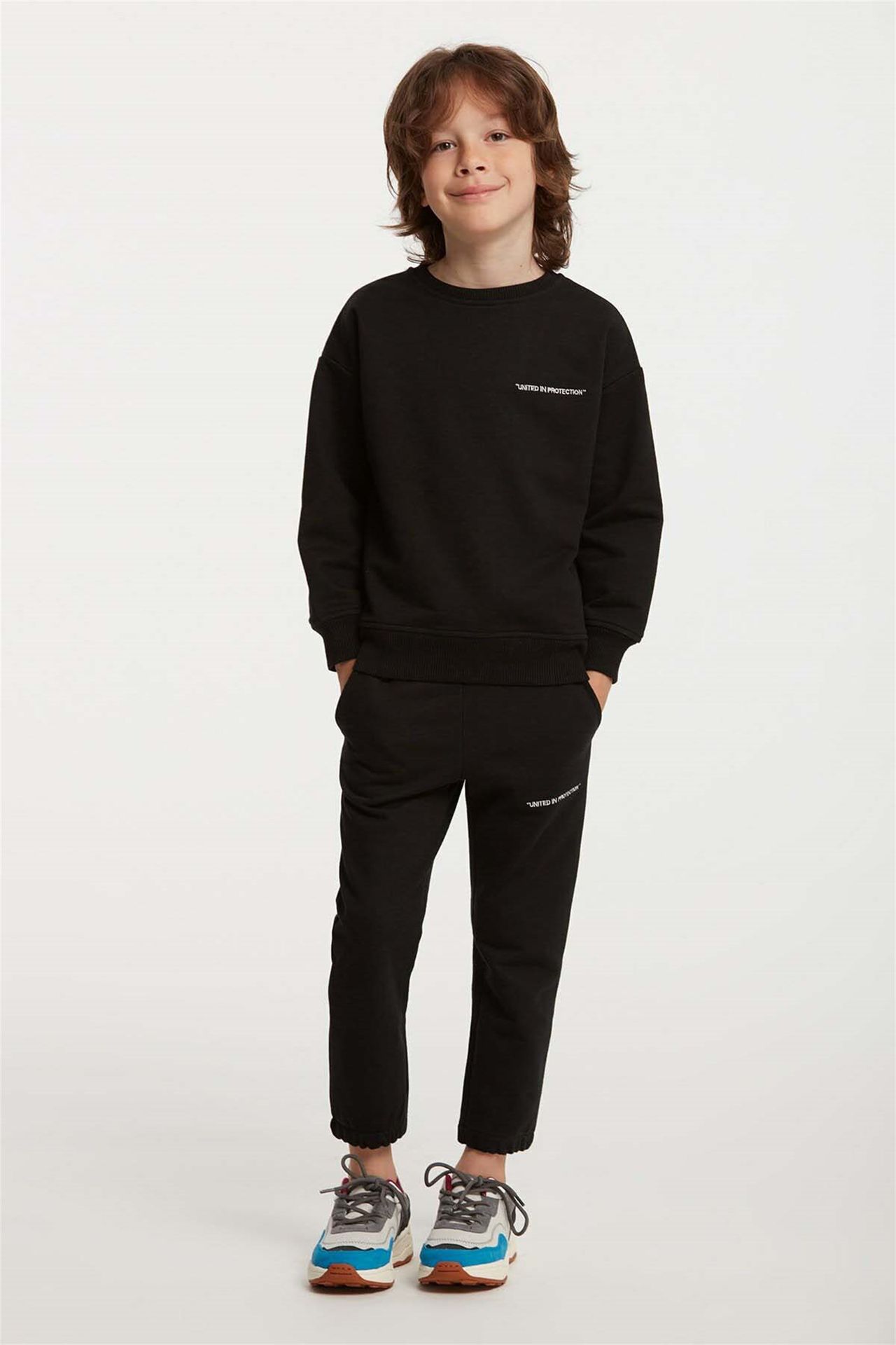 GRIMELANGE Crew Neck Sweatshirt Pants Set 1