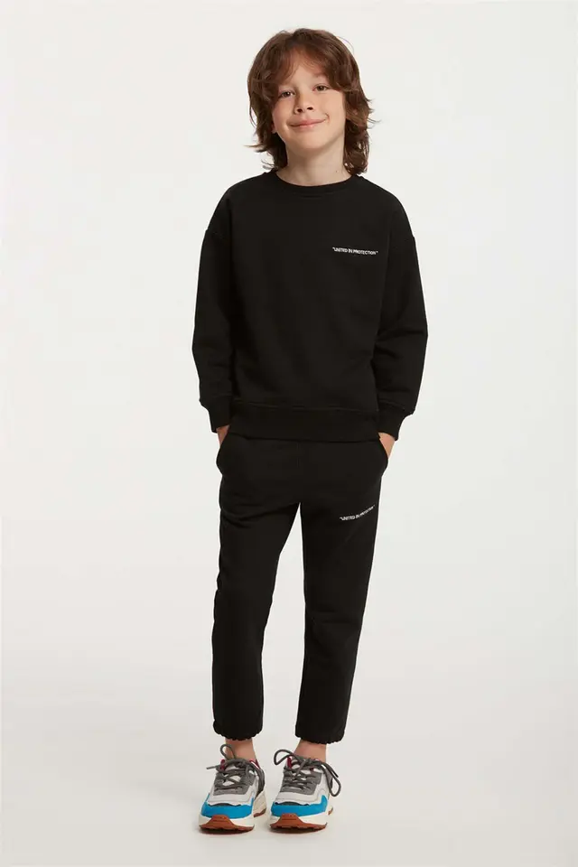 GRIMELANGE Crew Neck Sweatshirt Pants Set