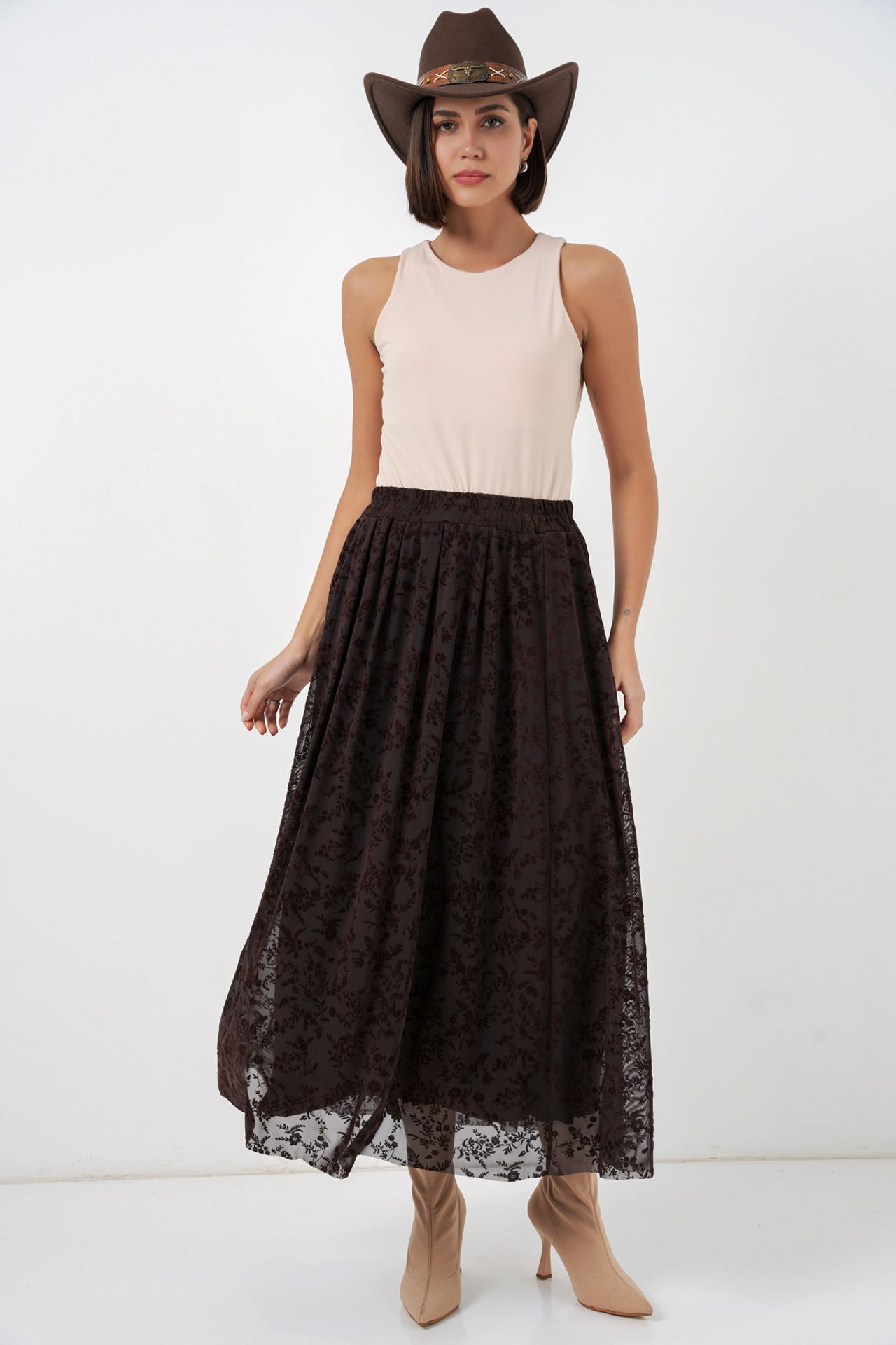 BDART High Waist Floral Maxi Skirt 6