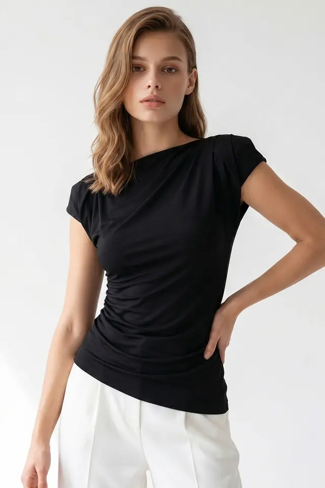 MIXRAY Women's Cotton Blend Blouse