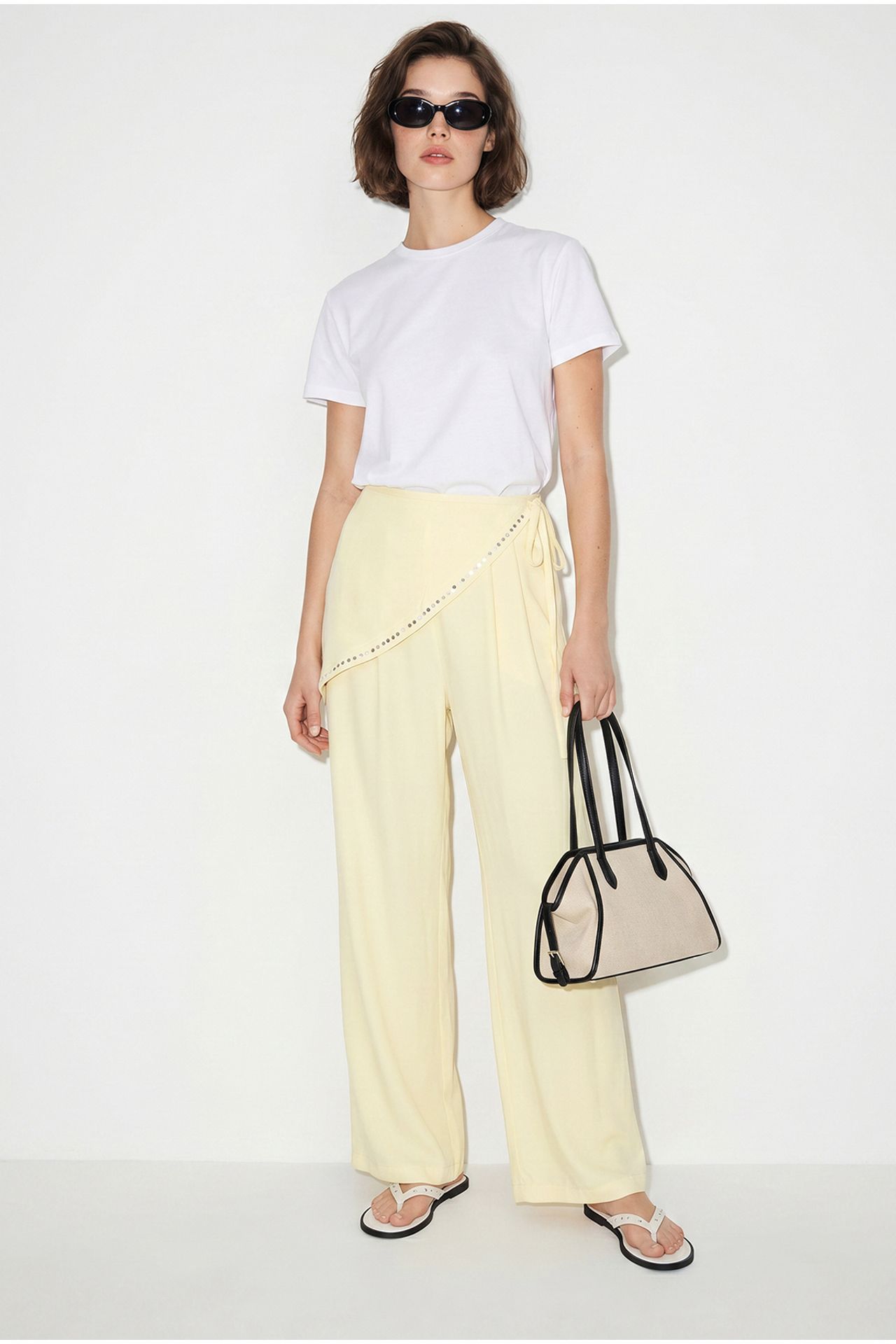 LUCCI Wide Leg Pull-On Trousers 2