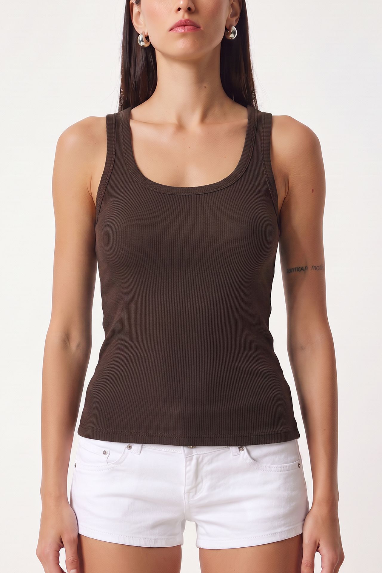 ISTANBUL 3-Pack Ribbed Cotton Cami Tops 7