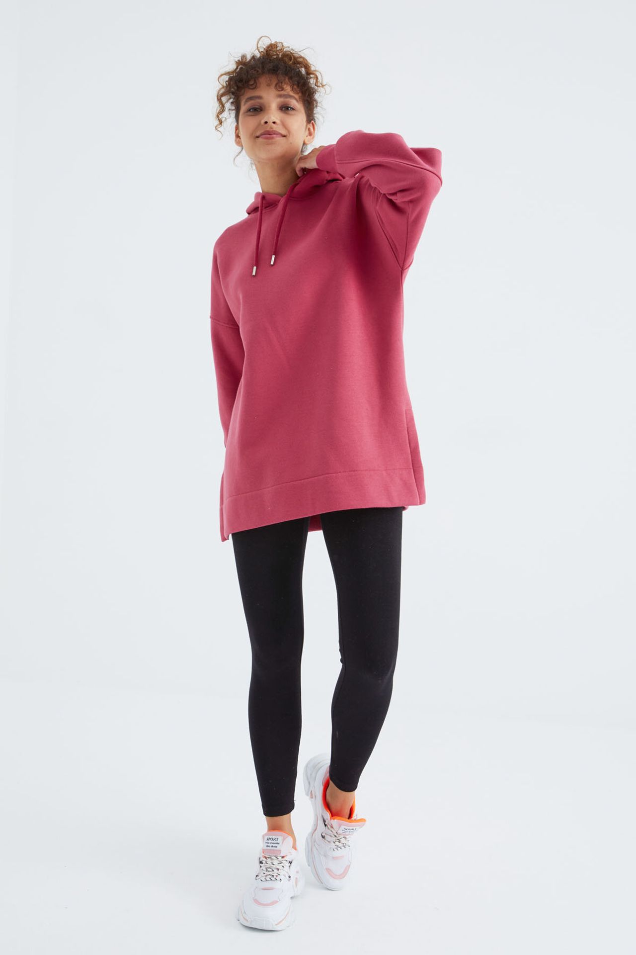 TOMMY Oversized Hooded Sweatshirt With Pocket 2