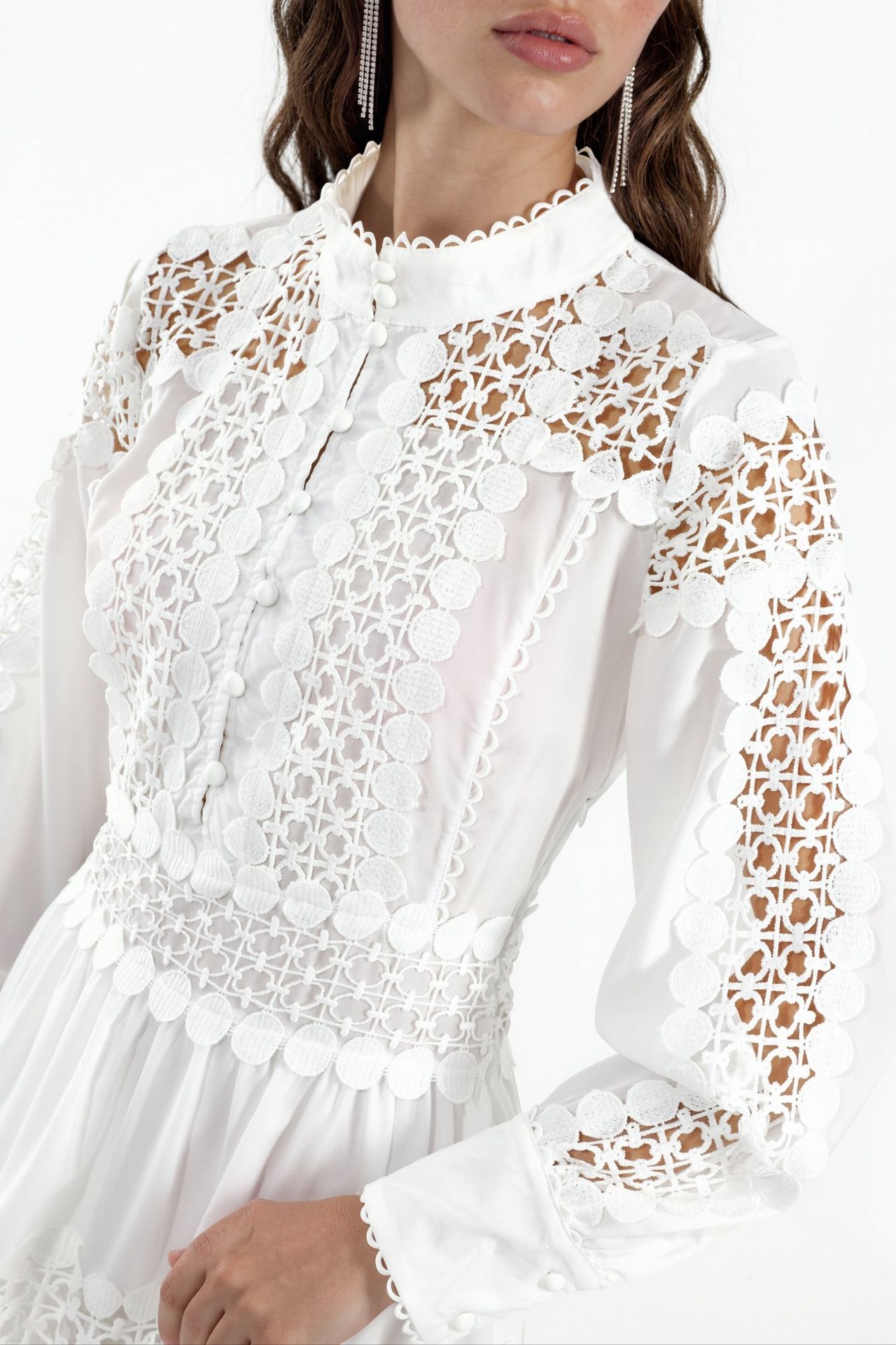 MSN Lace A-Line Mini Dress 4