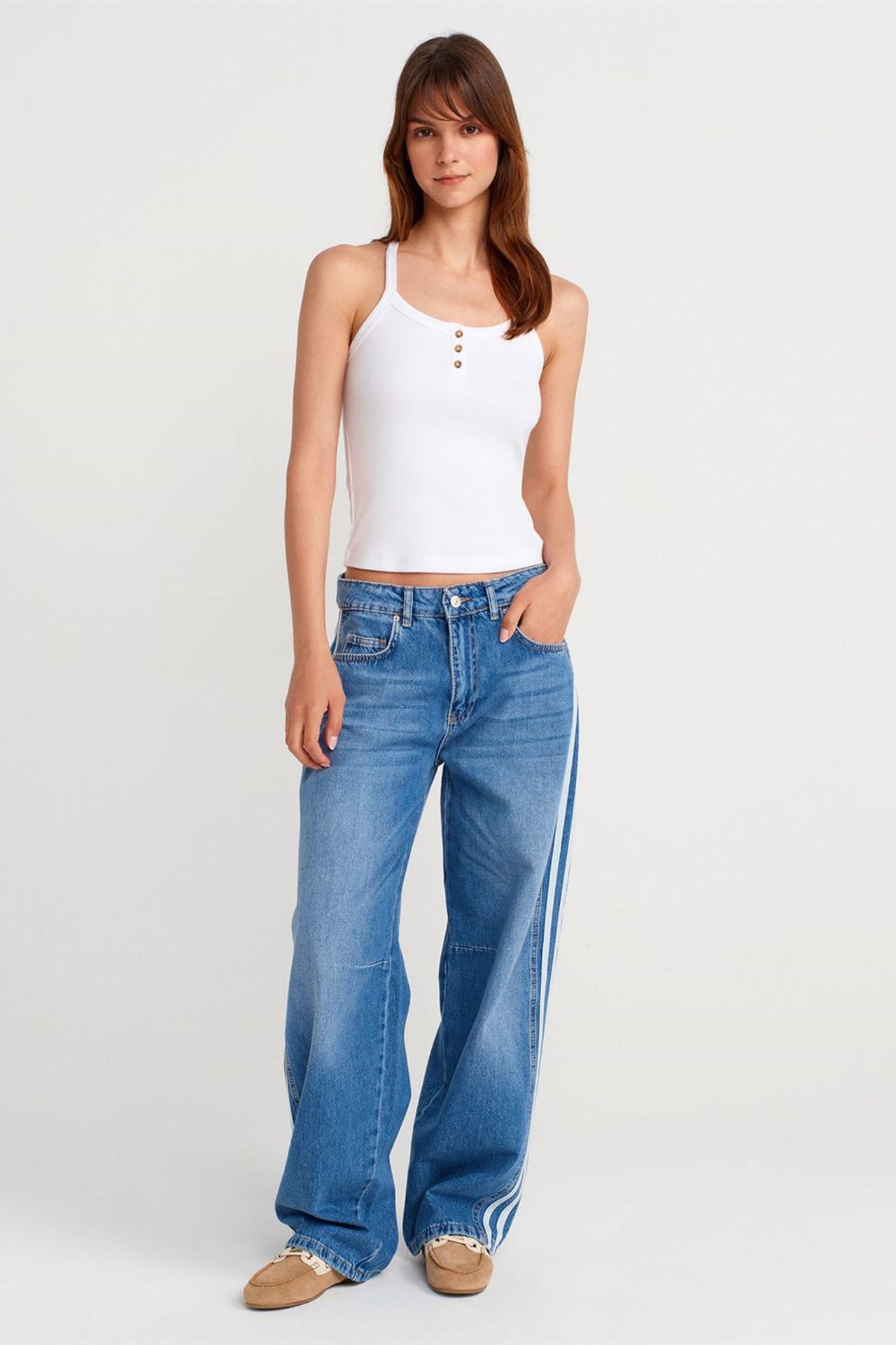 DILVIN Slim Fit Ribbed Knit Cami Blouse 4