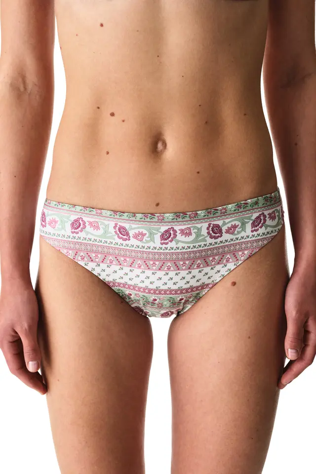 PENTI Liriane Floral Mid-Waist Bikini Bottom