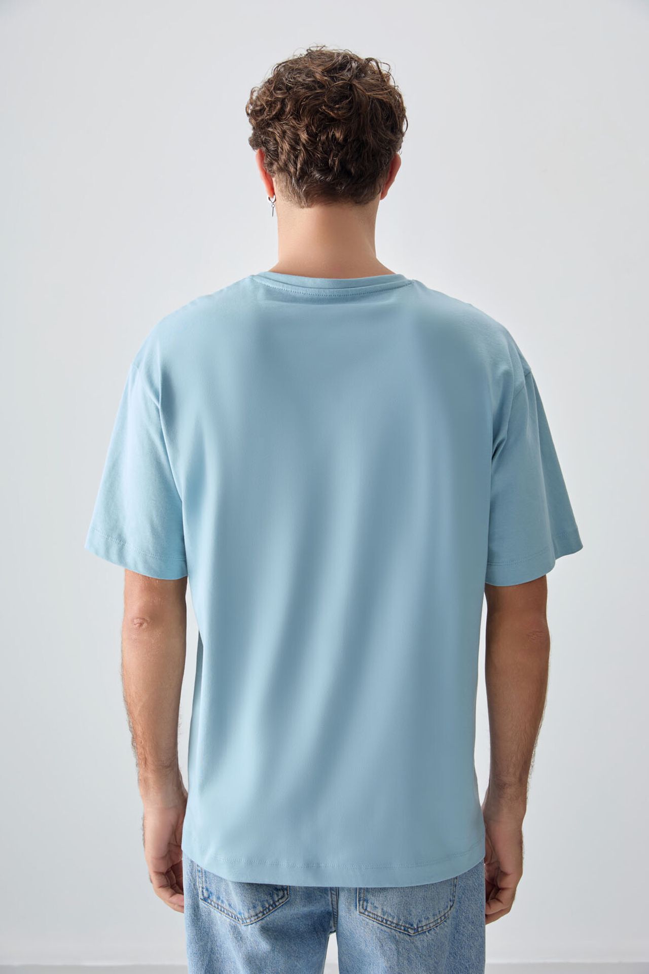 TOMMY Oversized Cotton Text Print Crew Neck T-Shirt 5