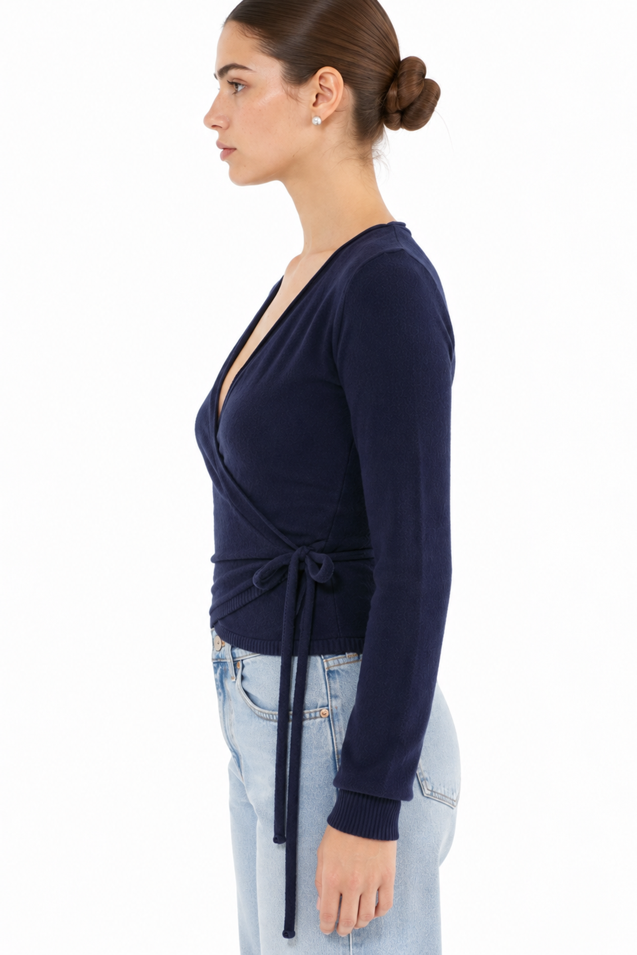 BUSEM Belted Ribbed Knit Cardigan 3