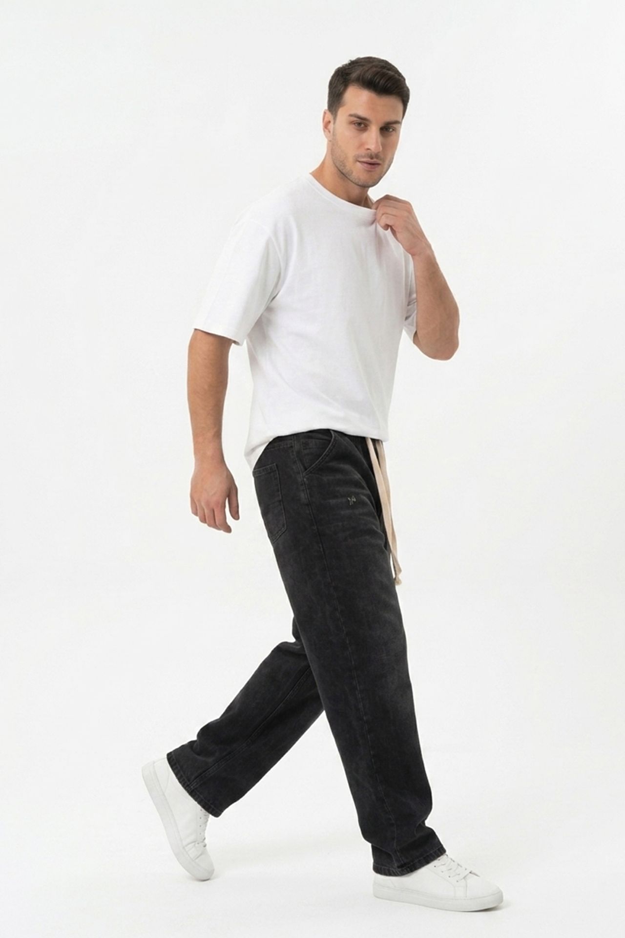 BDART Elastic Waist Denim Pants 2