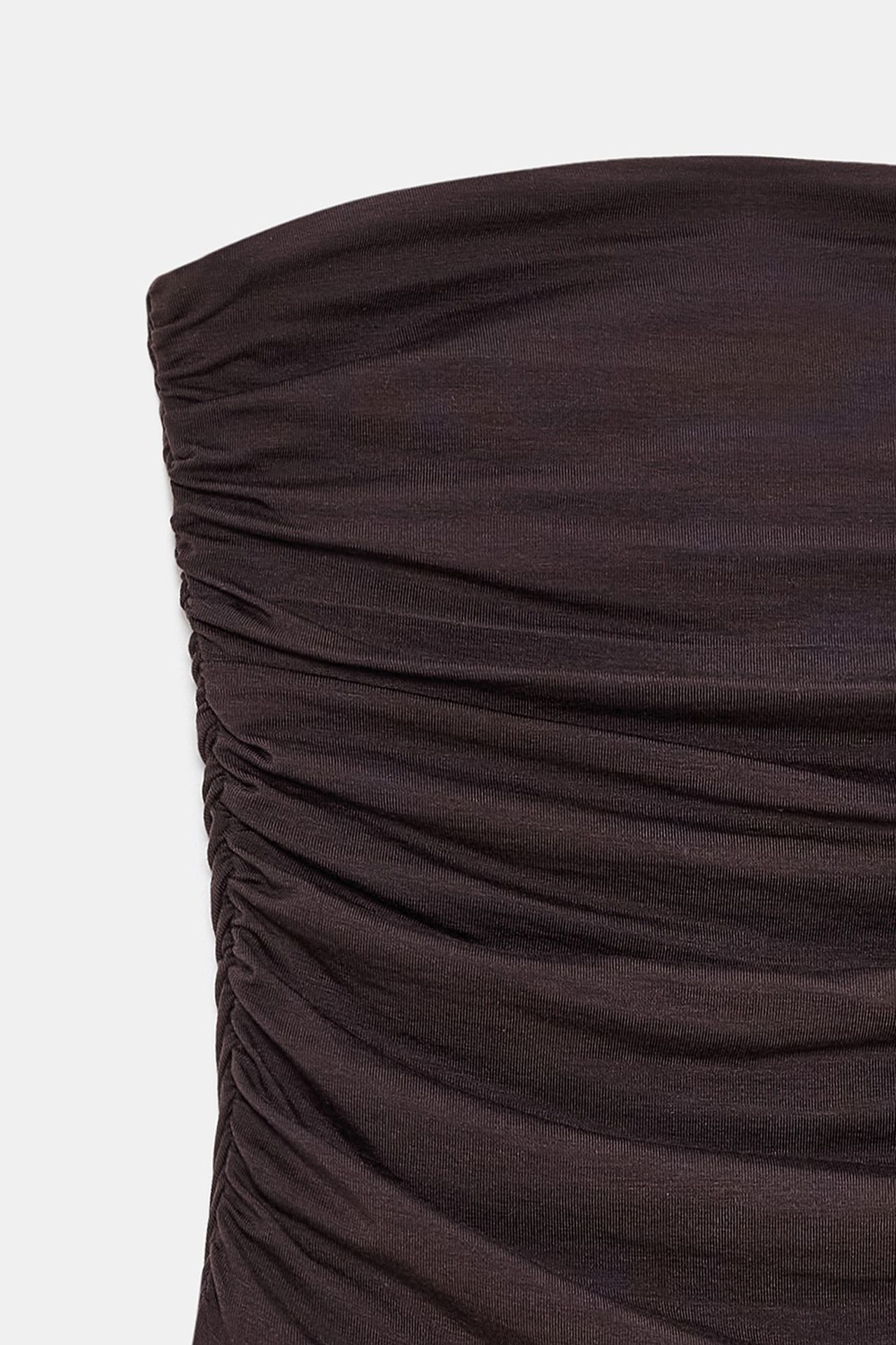 DILVIN Strapless Bodycon Maxi Dress With Slit