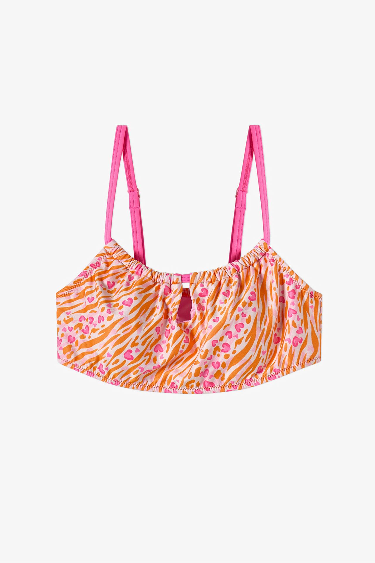 PENTI Girls' Safari Halter Leopard Print Bikini Set 2