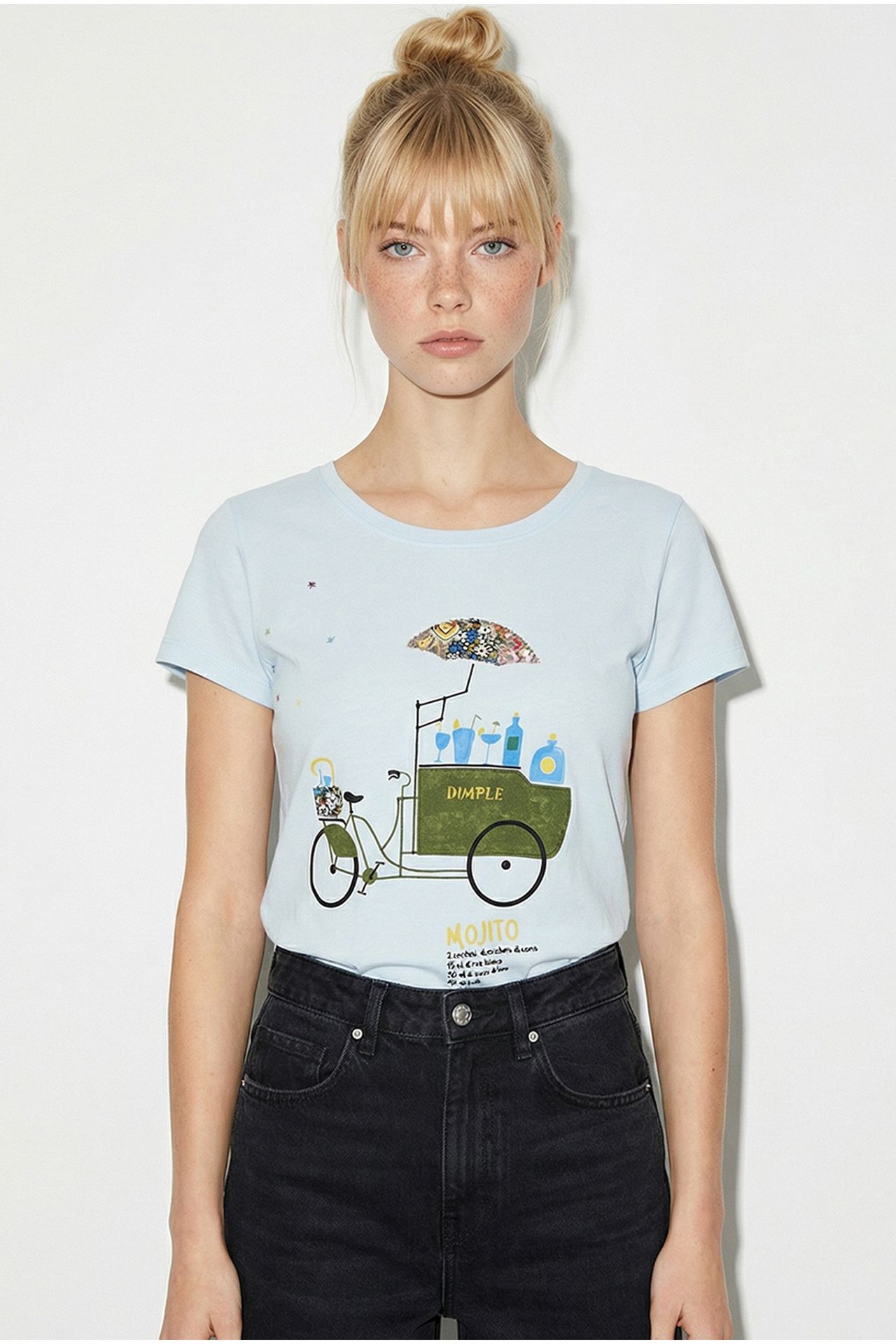 LUCCI Embroidered Printed Crew Neck T-Shirt 2