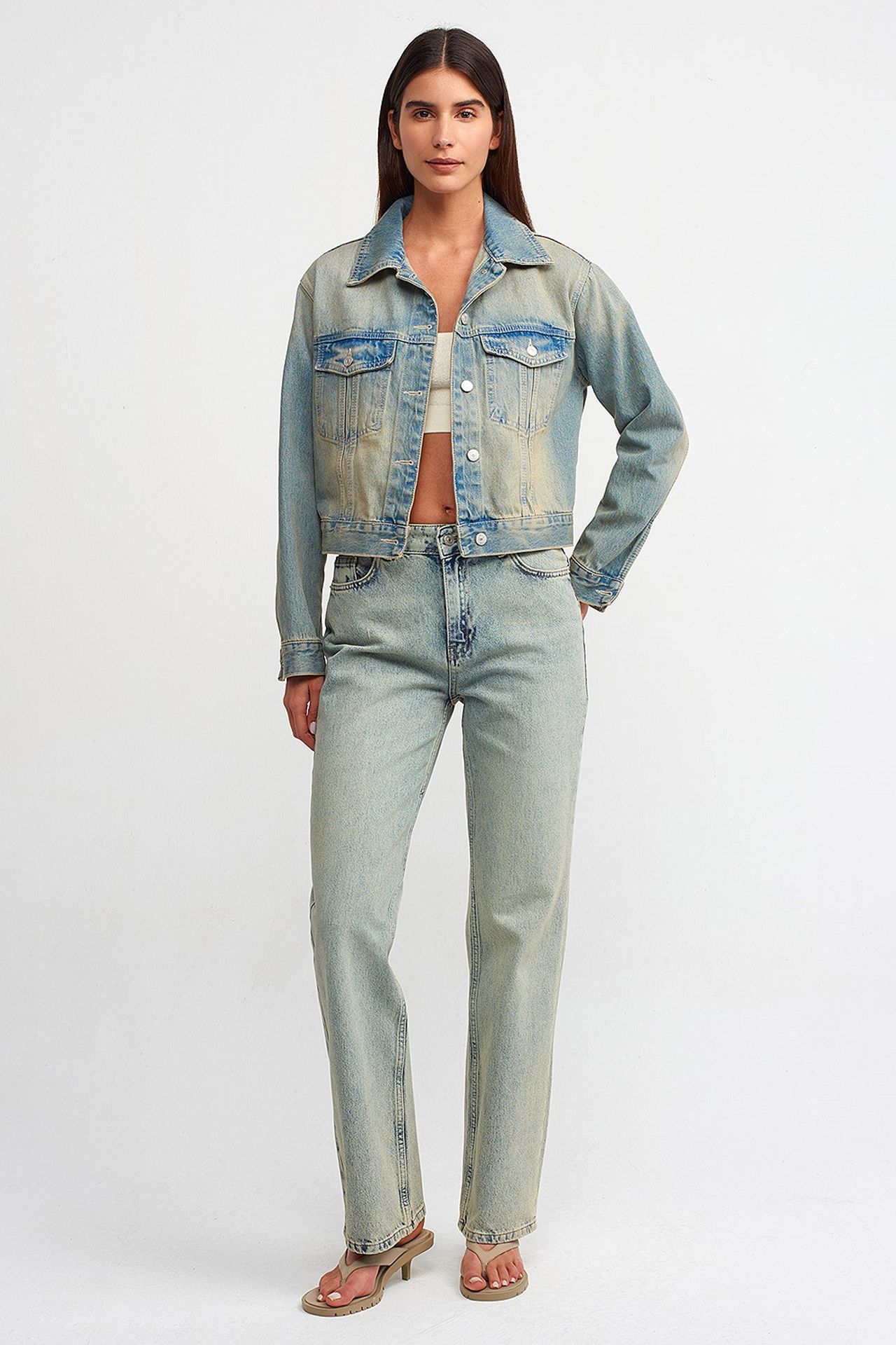 DILVIN Women's Cotton Denim Jacket 1