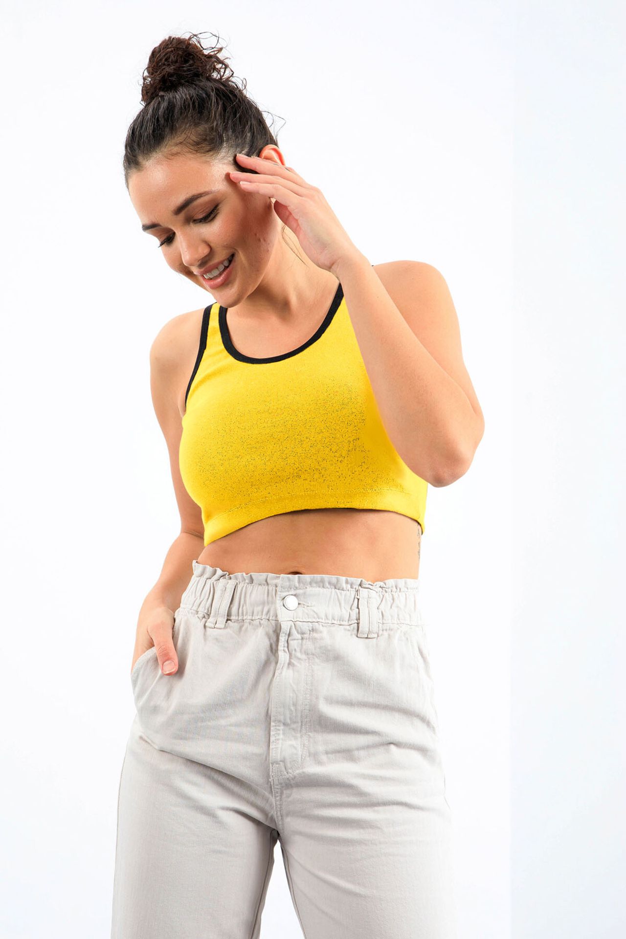 TOMMY Ribbed Sleeveless Crop Top 3