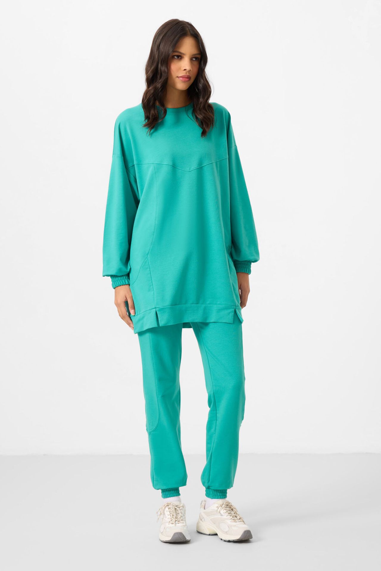 TOMMY Oversized Fleece Sweatshirt And Pants Set 4