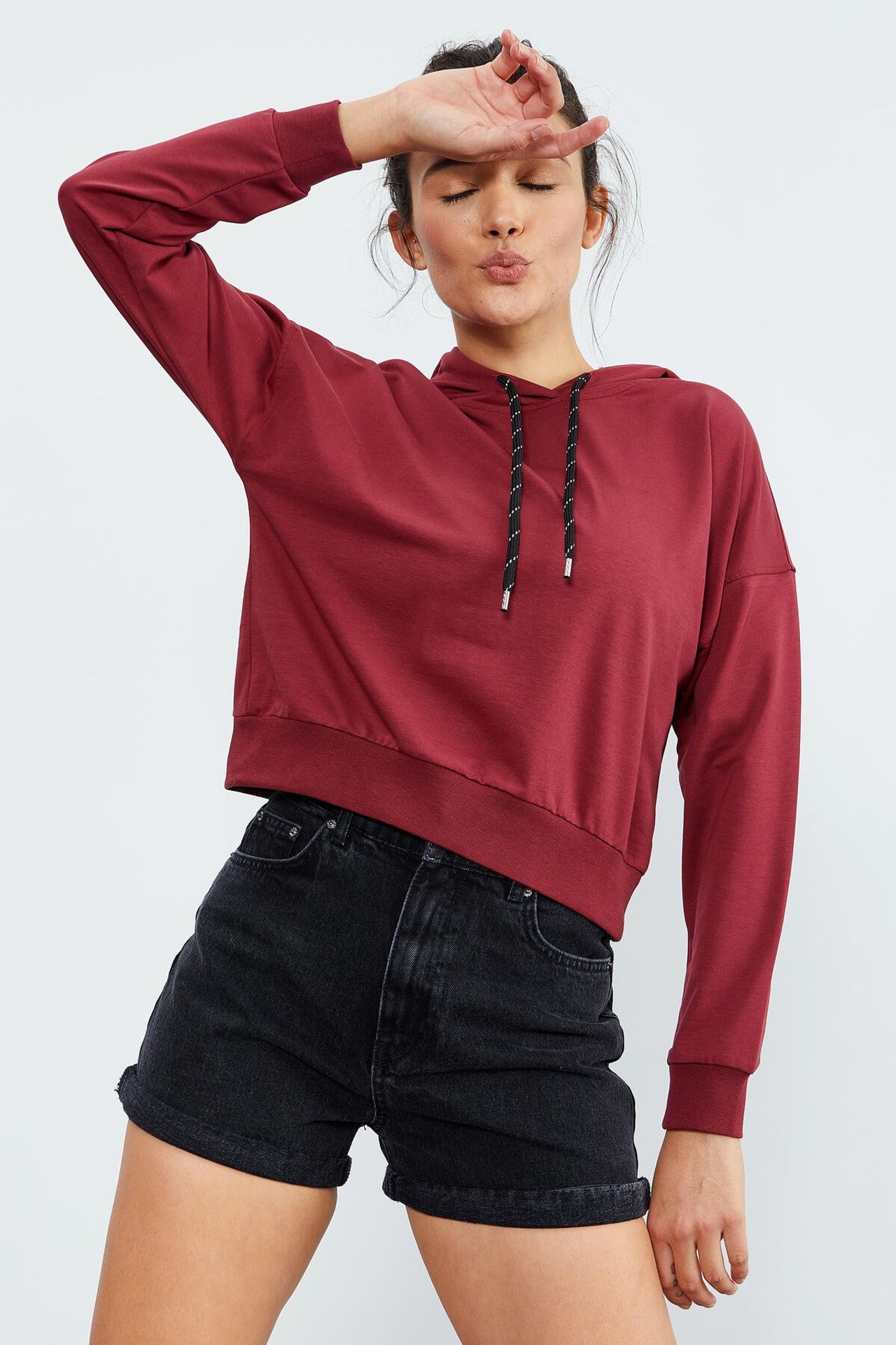 TOMMY Relaxed Hooded Sweatshirt With Tie Detail 3