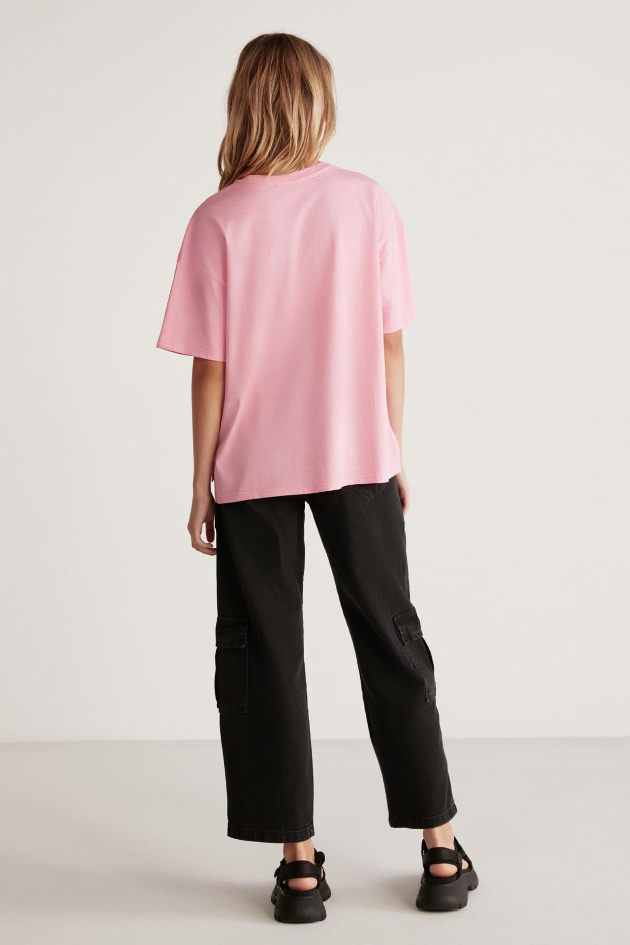 GRIMELANGE Relaxed Crew Neck Slit T-Shirt 6