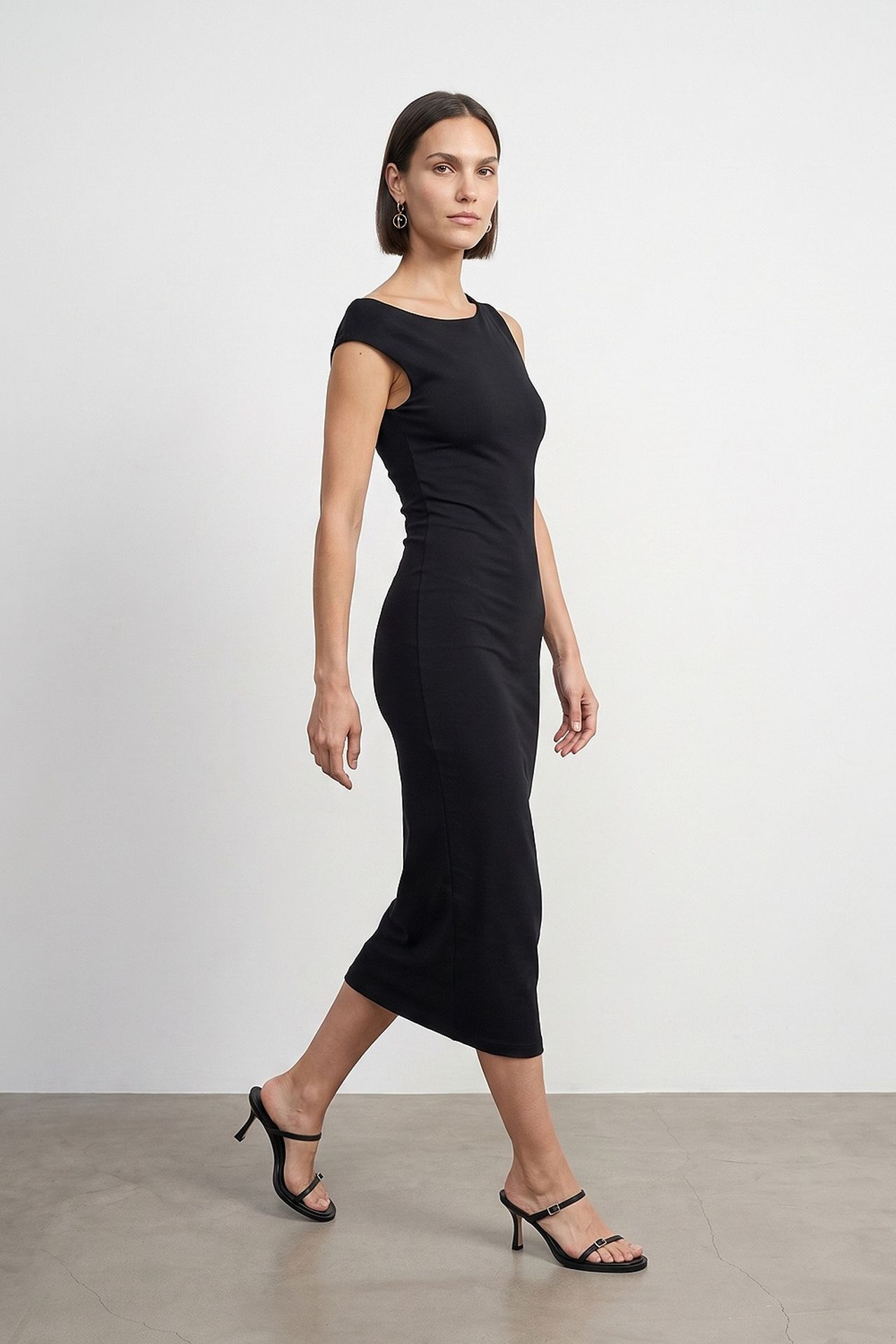 DILVIN Sleeveless Bodycon Midi Dress 4