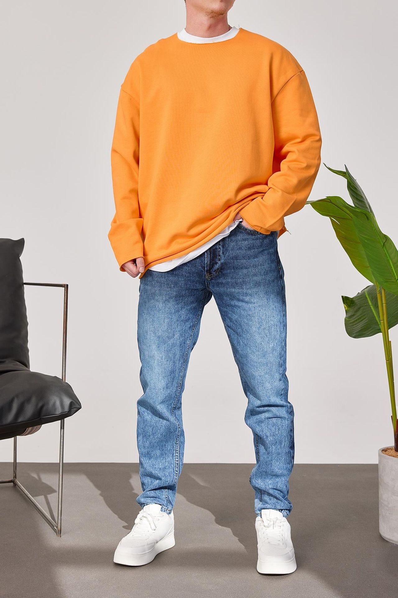 NOMARC Normal Kesim Bisiklet Yaka Sweatshirt 1