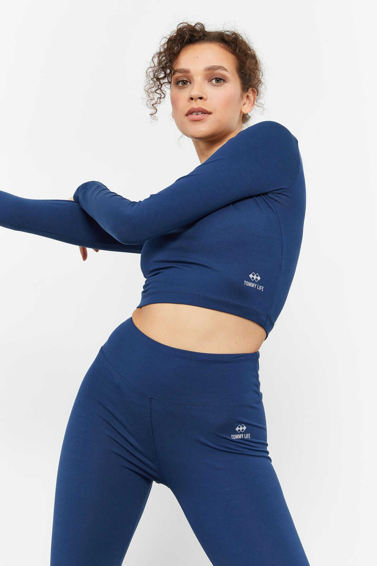 TOMMY Slim-Fit Long Sleeve Crop Top 3