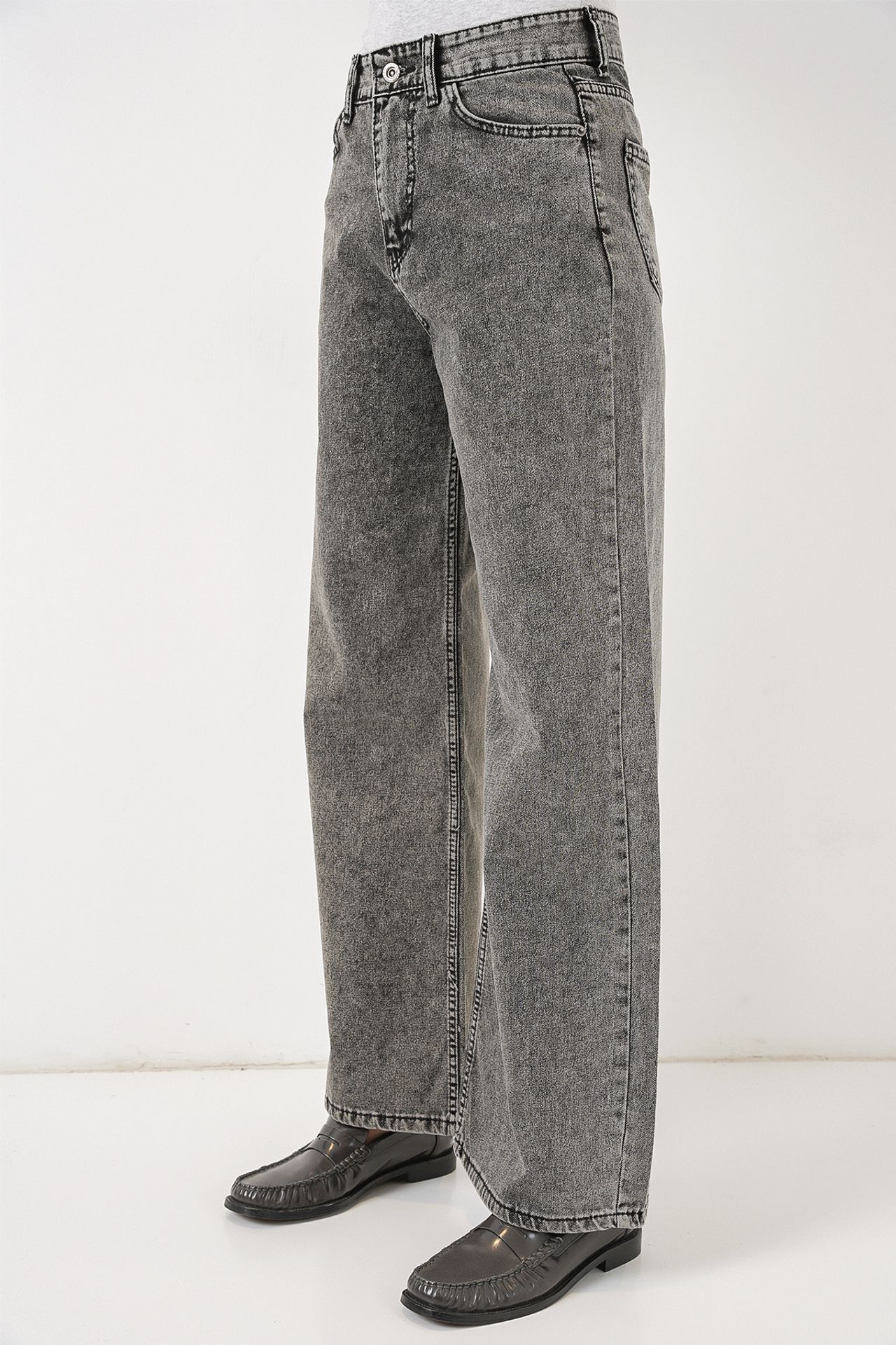 BDART High Waist Loose Fit Wide Leg Denim Jeans 4