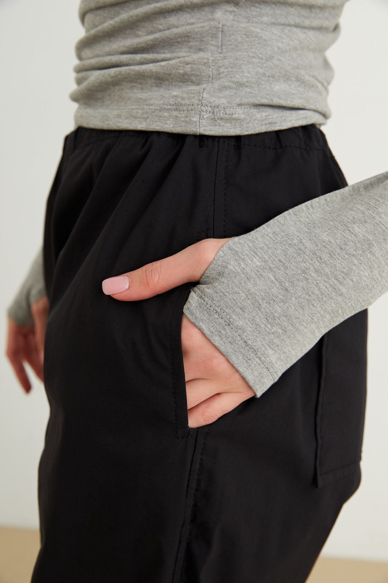 BIPANTOLON Kadın Dar Kalıp Yarım Balıkçı Yaka Body 3