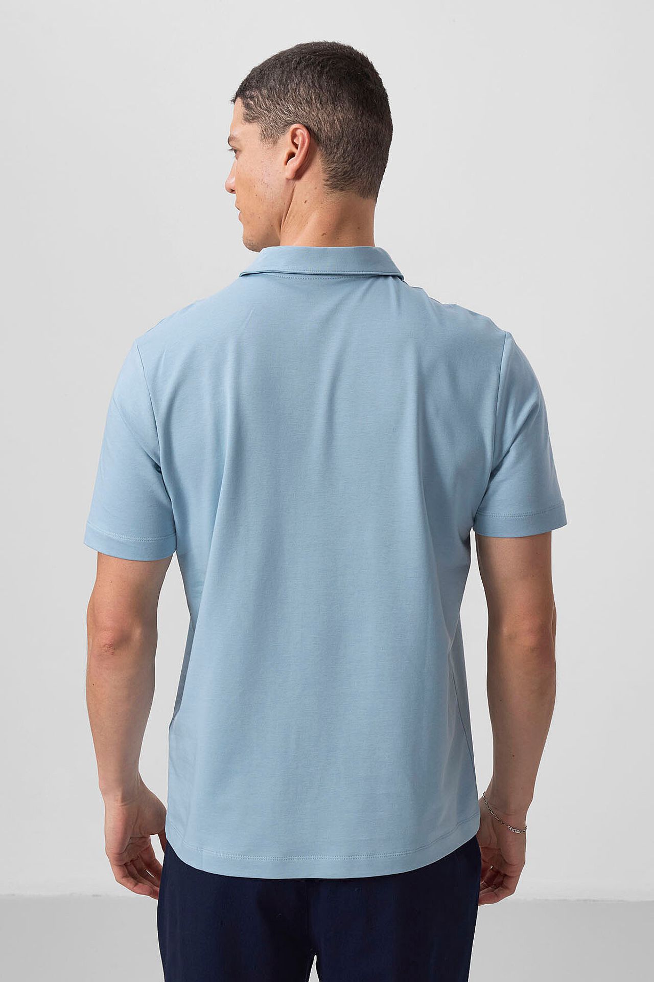 TOMMY Men's Cotton Elastane Polo T-Shirt 6