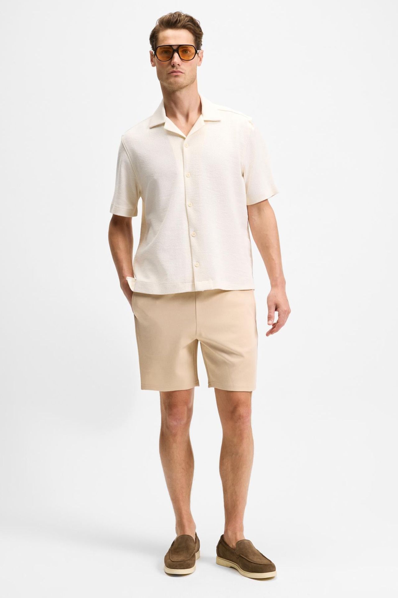 GRIMELANGE Pull-On Straight-Leg Cotton Shorts 1