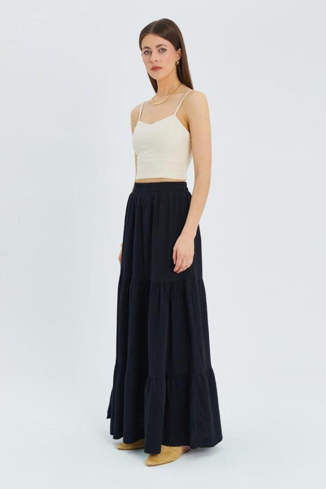 Mixray Maxi Cotton Skirt 3