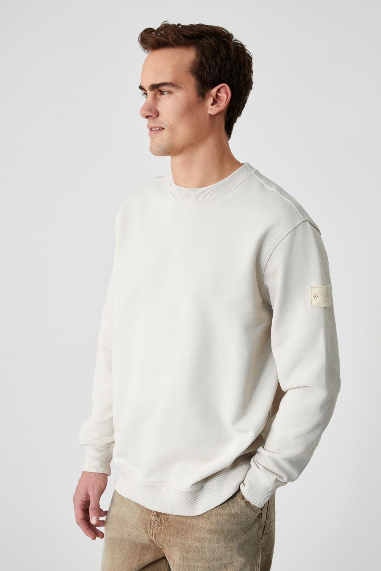 GRIMELANGE Nakışlı Bisiklet Yaka Sweatshirt 5