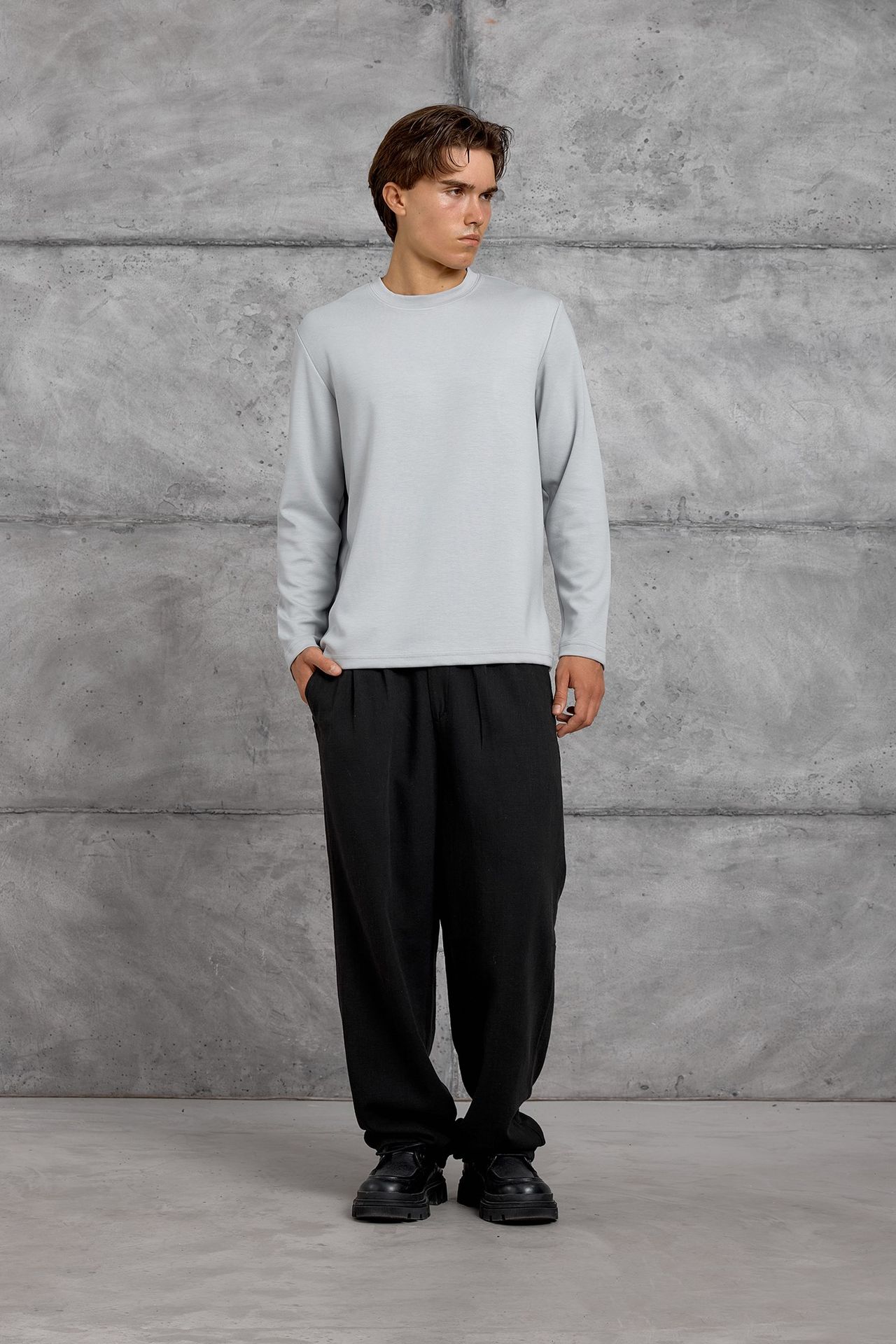 NOMARC Normal Kalıp Bisiklet Yaka Sweatshirt 2