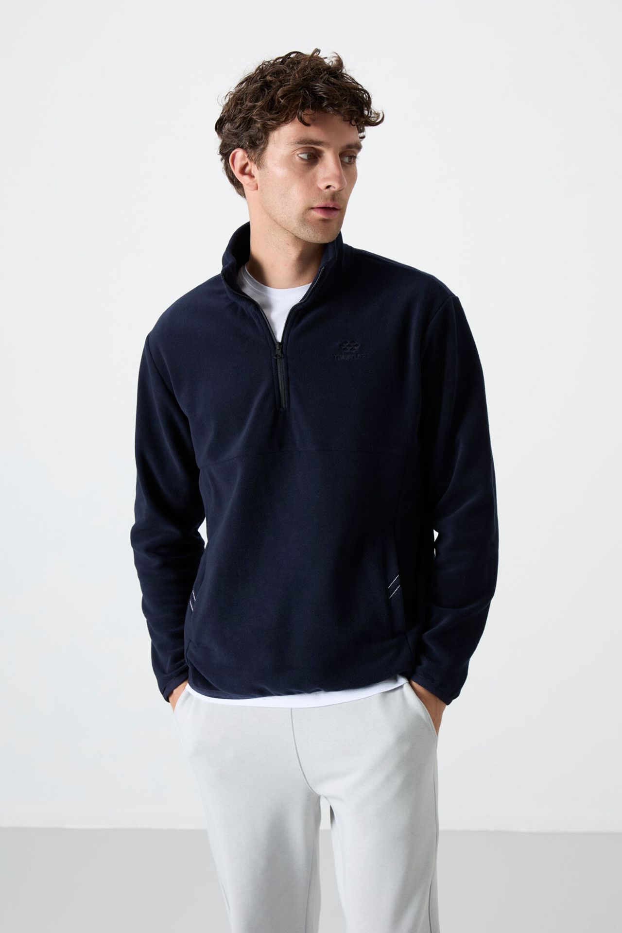 TOMMY Men's Half-Zip Plush Sweatshirt 6