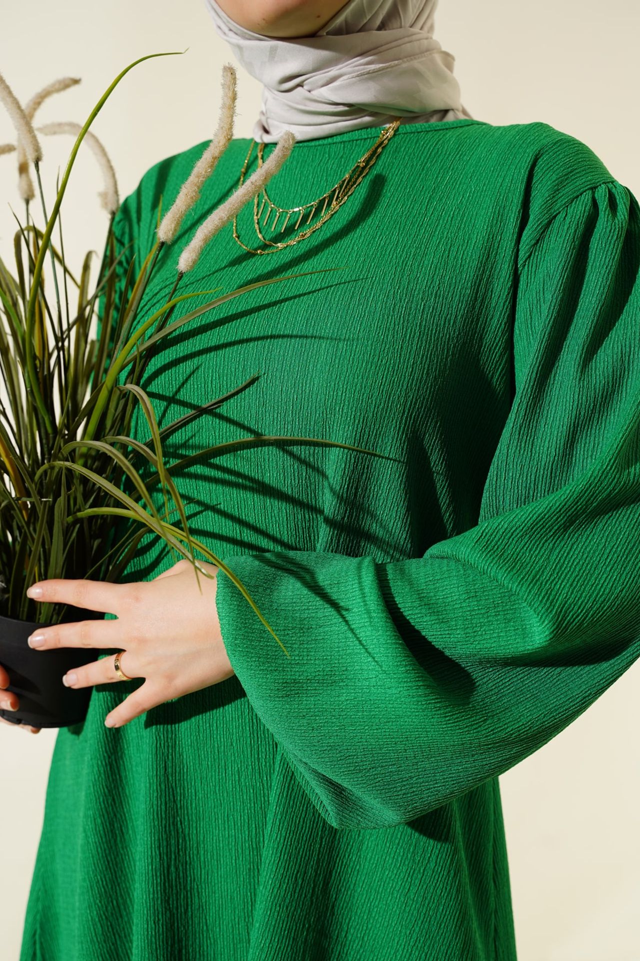BDART Textured Long Sleeve Tunic and Wide Leg Pants Set