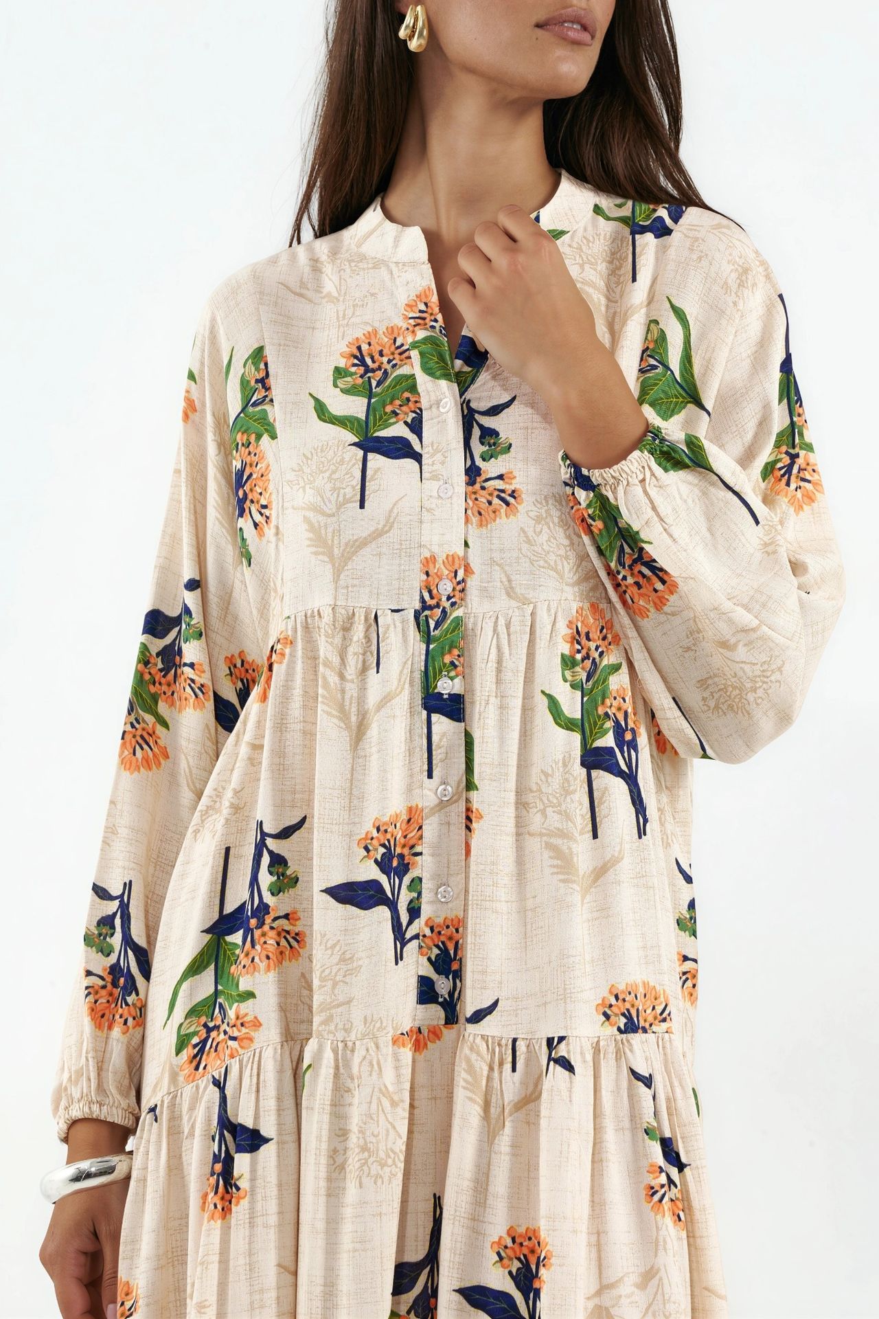 BDART Patterned V-Neck Maxi Dress 4