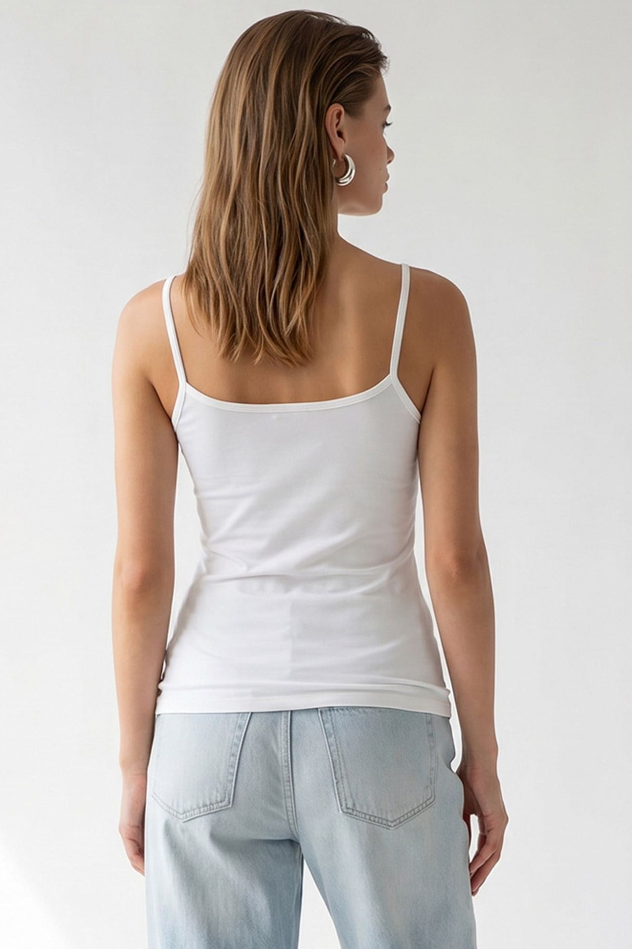 MIXRAY Fitted Viscose Lace Cami Top 5