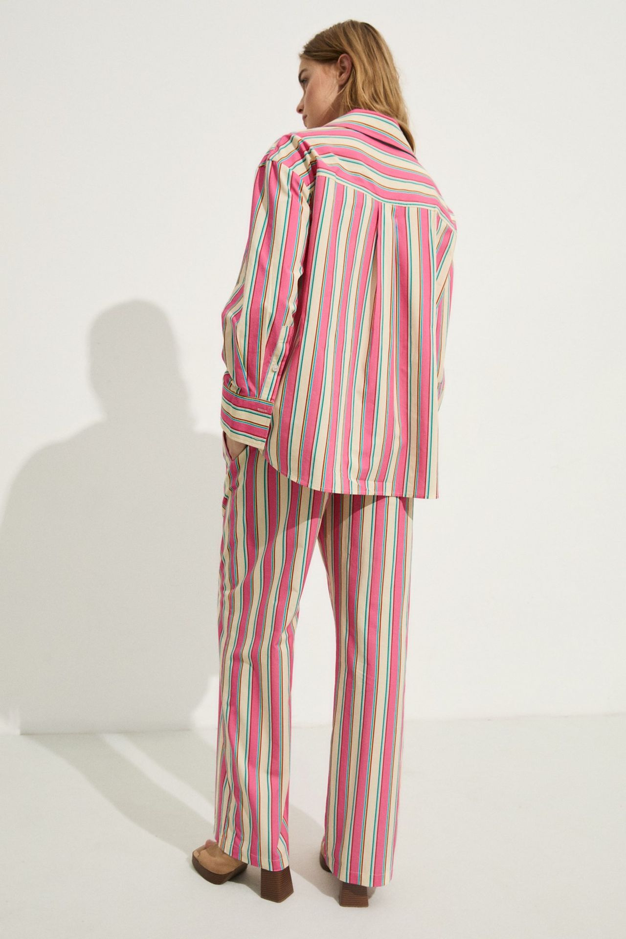 GRIMELANGE Oversized Striped Button Shirt 5