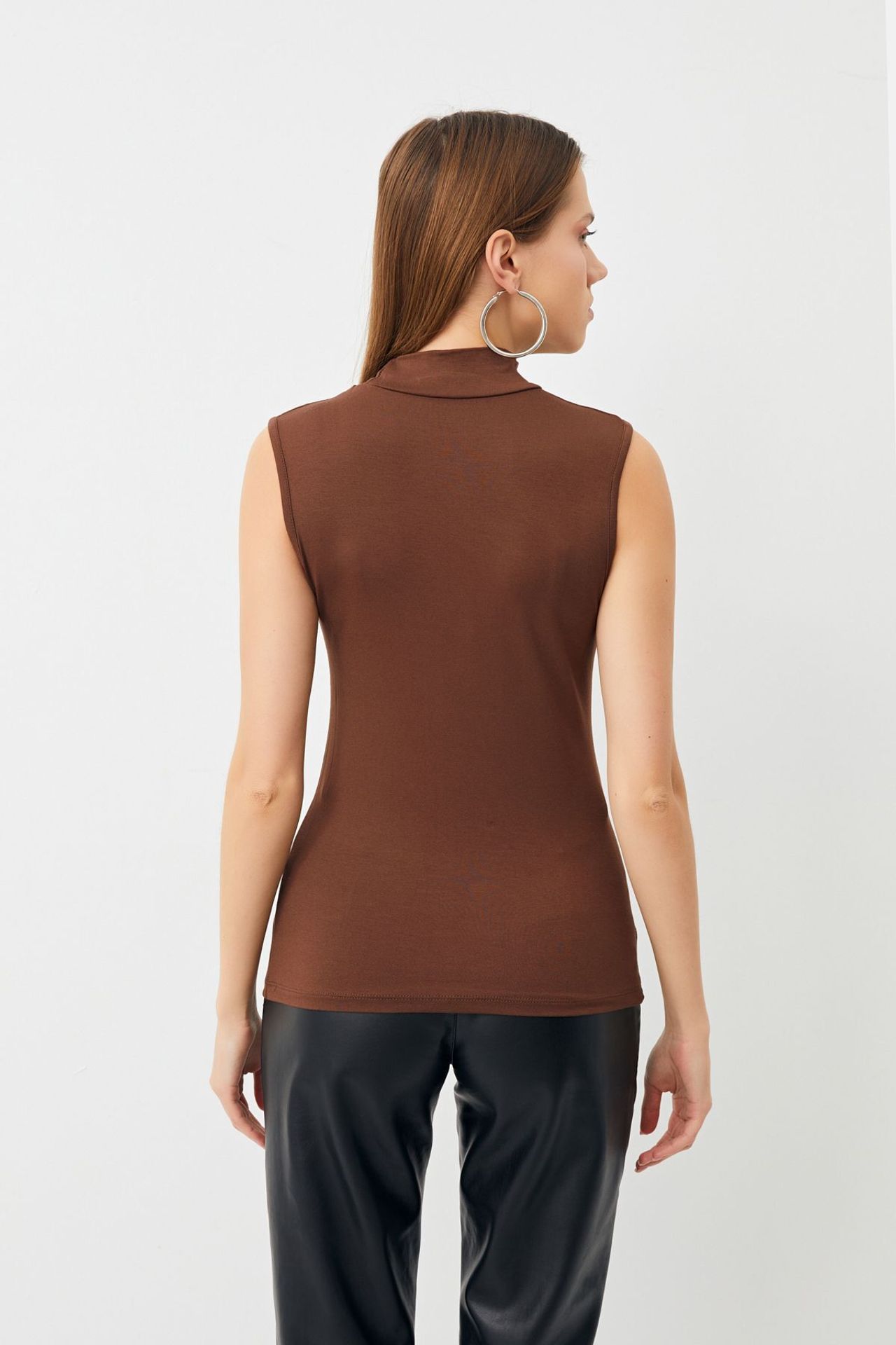BIPANTOLON Women's 3-Pack Ribbed Half Turtleneck Bodysuits 5