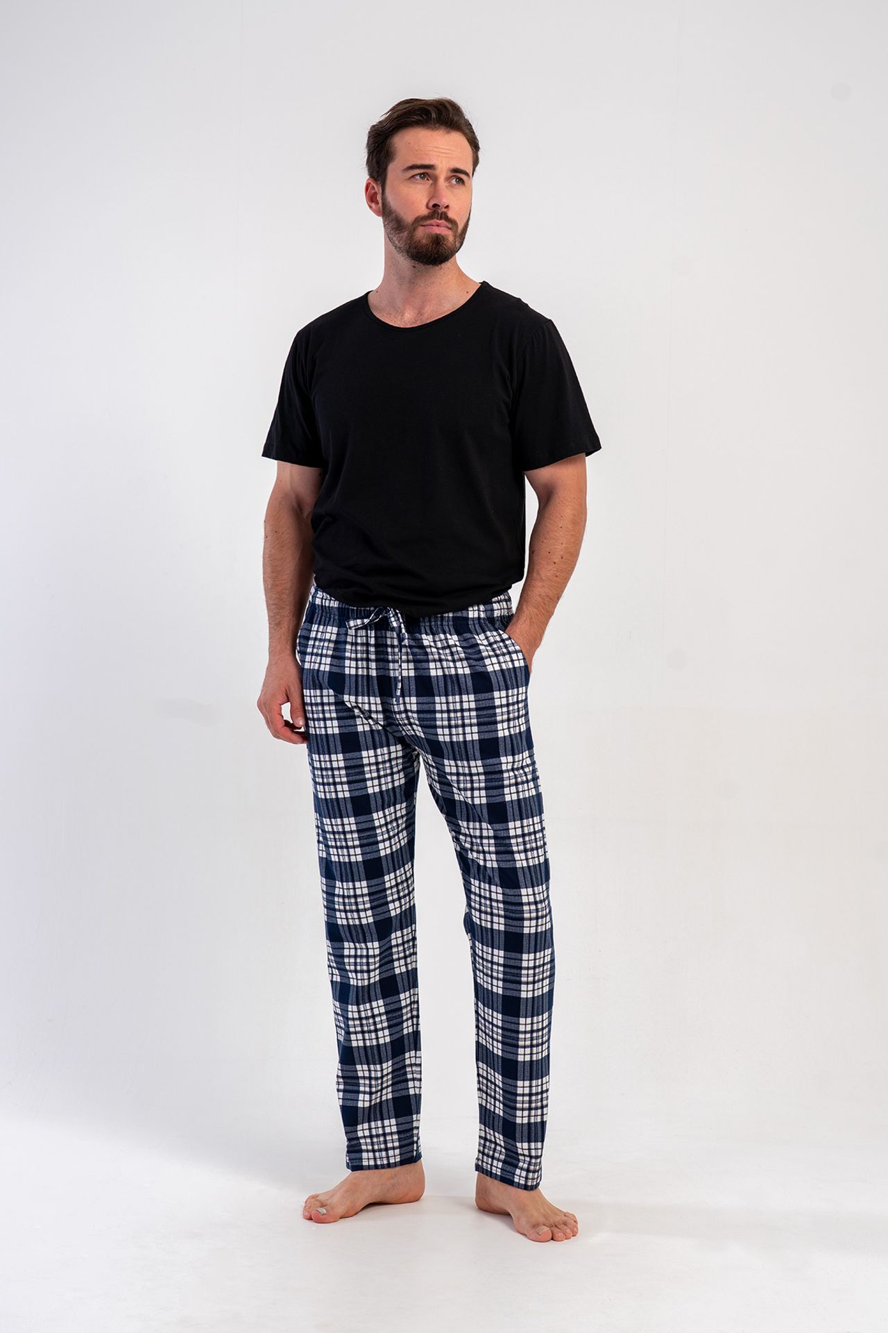 YAKE Rahat Düz Paça Pijama Altı 3