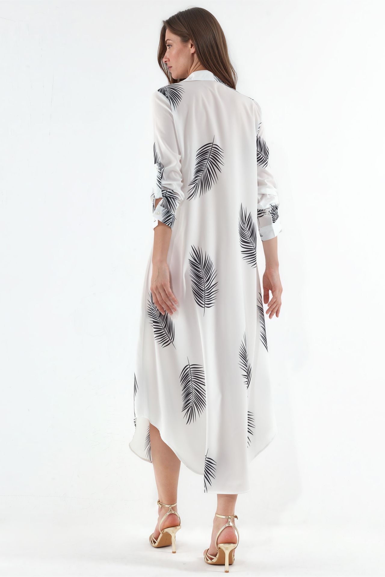 MSN Text Print Maxi Shirt Dress 2