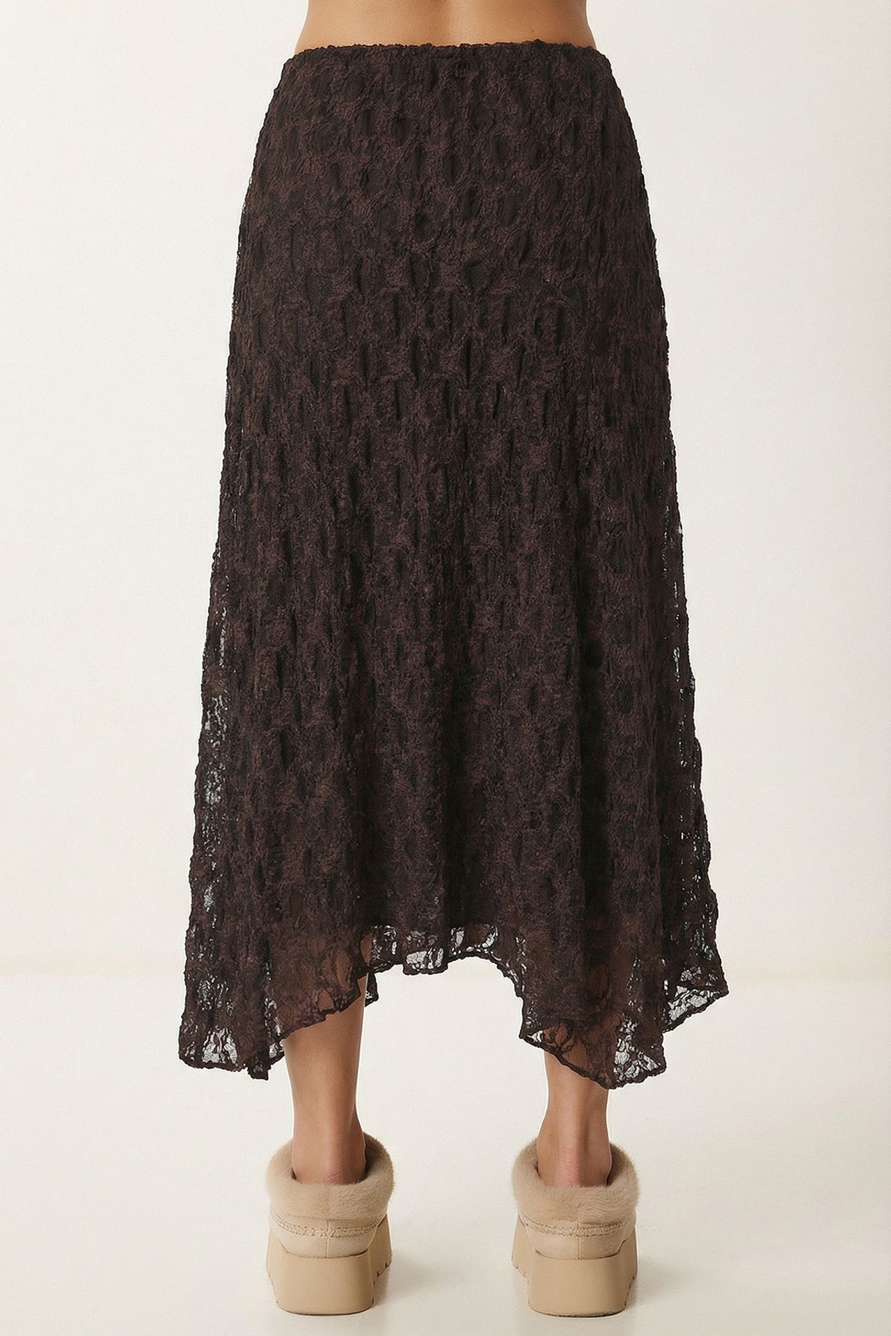 ISTANBUL High Waist Lace Midi Skirt 6