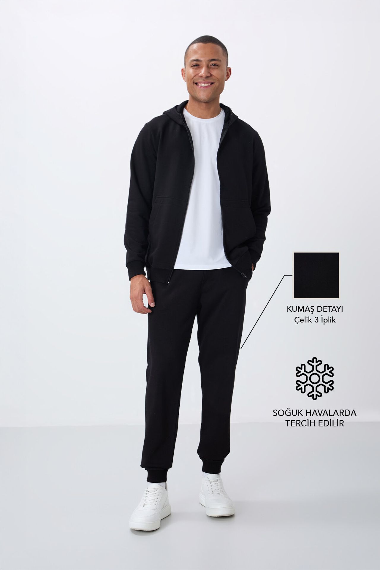 TOMMY Men's Hooded Sweatshirt And Pants Set 1