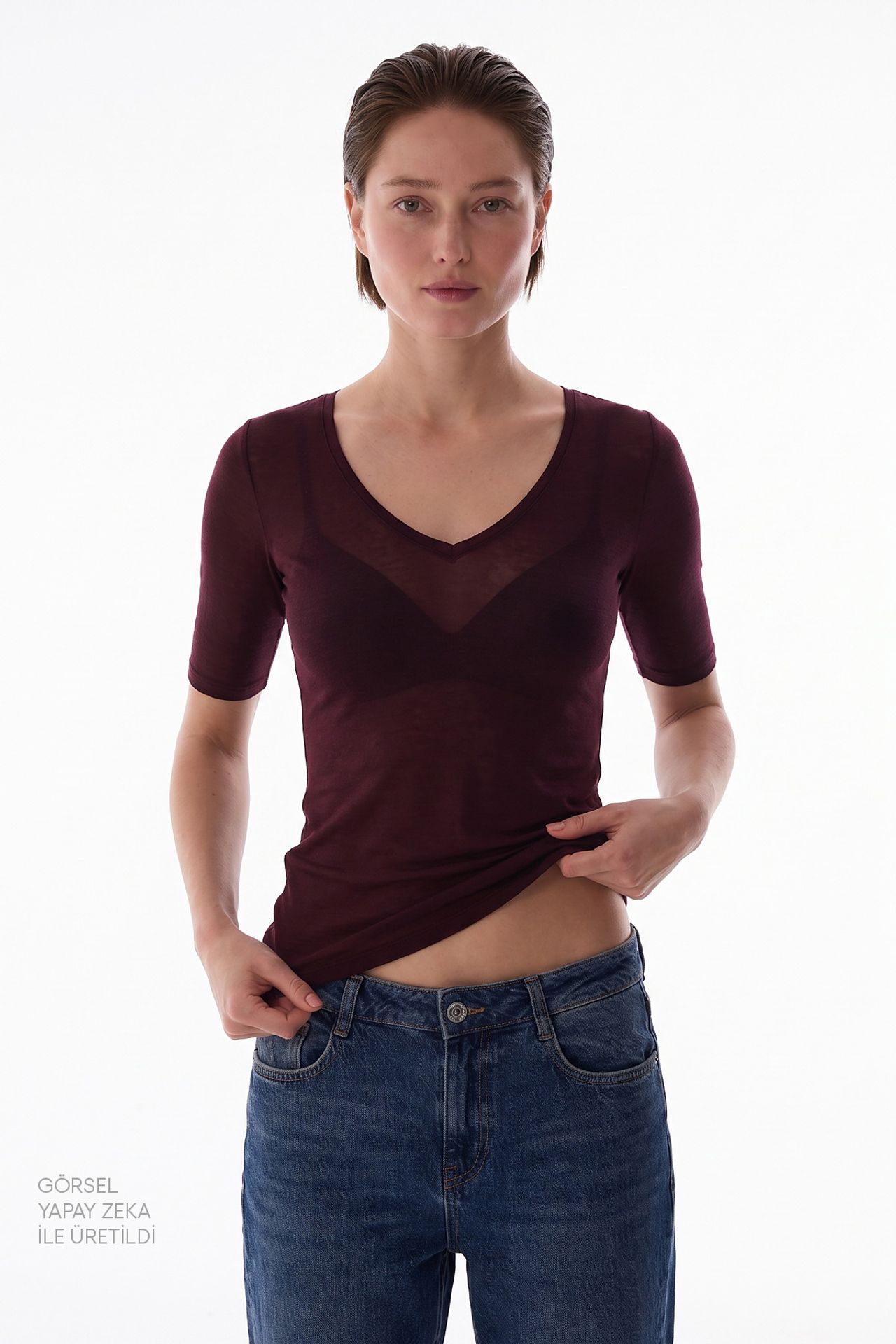 PENTI V Neck Blouse 2