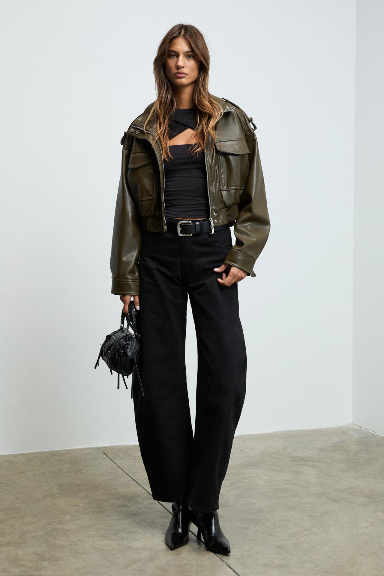 GRIMELANGE Slim Fit Cut Out Blouse 4
